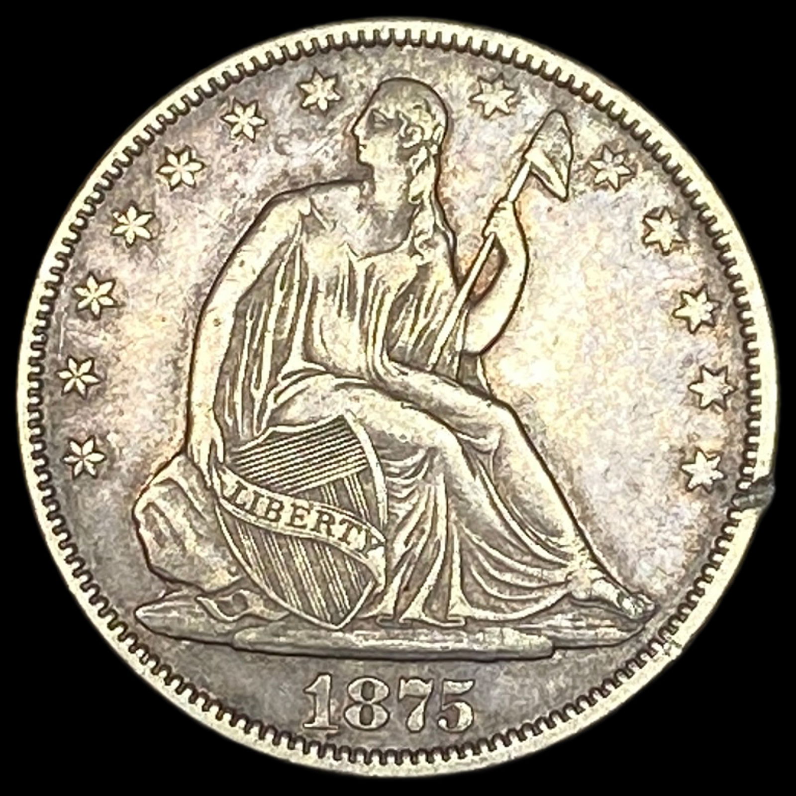 1875 Seated Liberty Half Dollar HIGH GRADE (1 of 2)