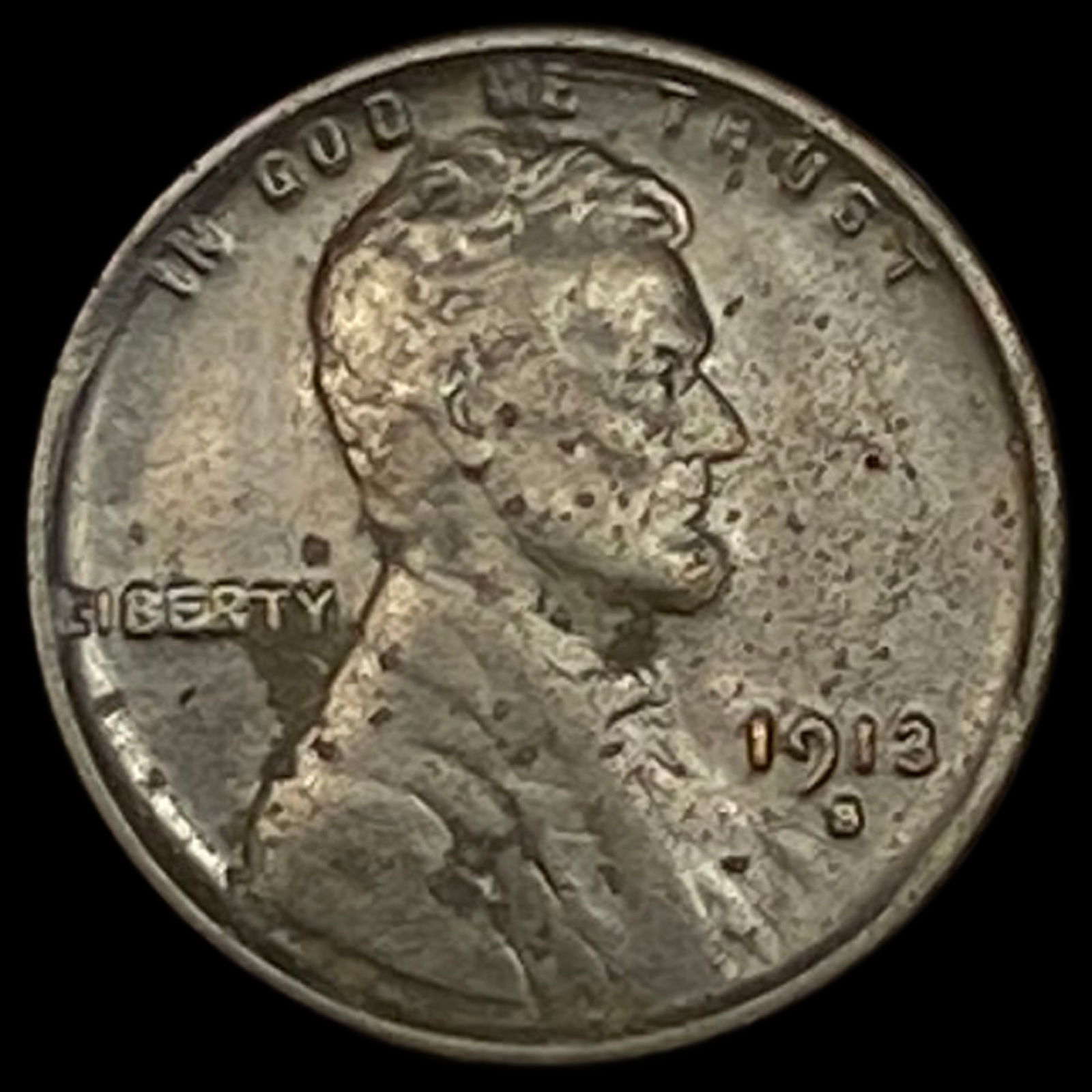 1913-S Lincoln Wheat Cent UNCIRCULATED (1 of 2)