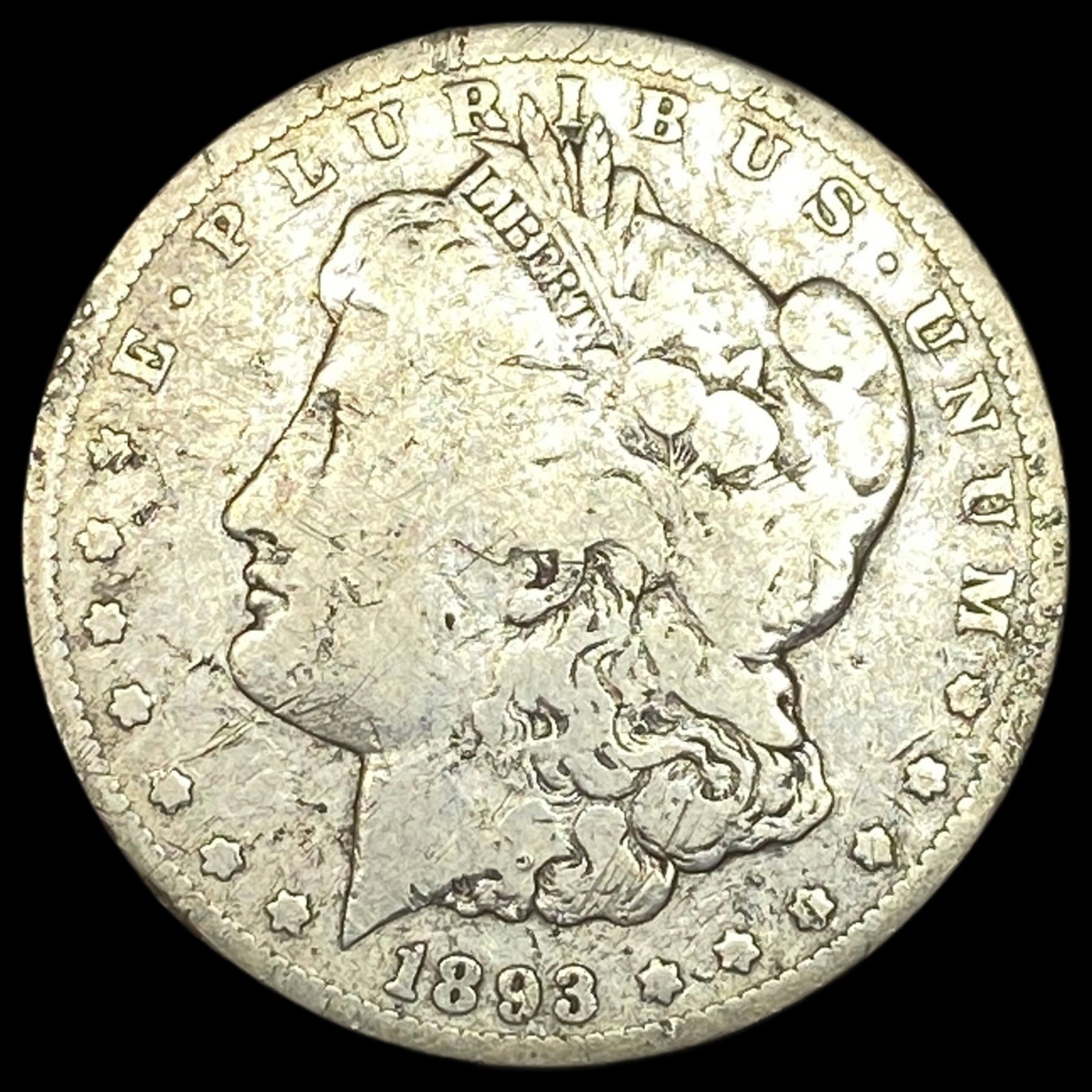 1893-CC Silver Morgan Dollar HIGH GRADE (1 of 2)