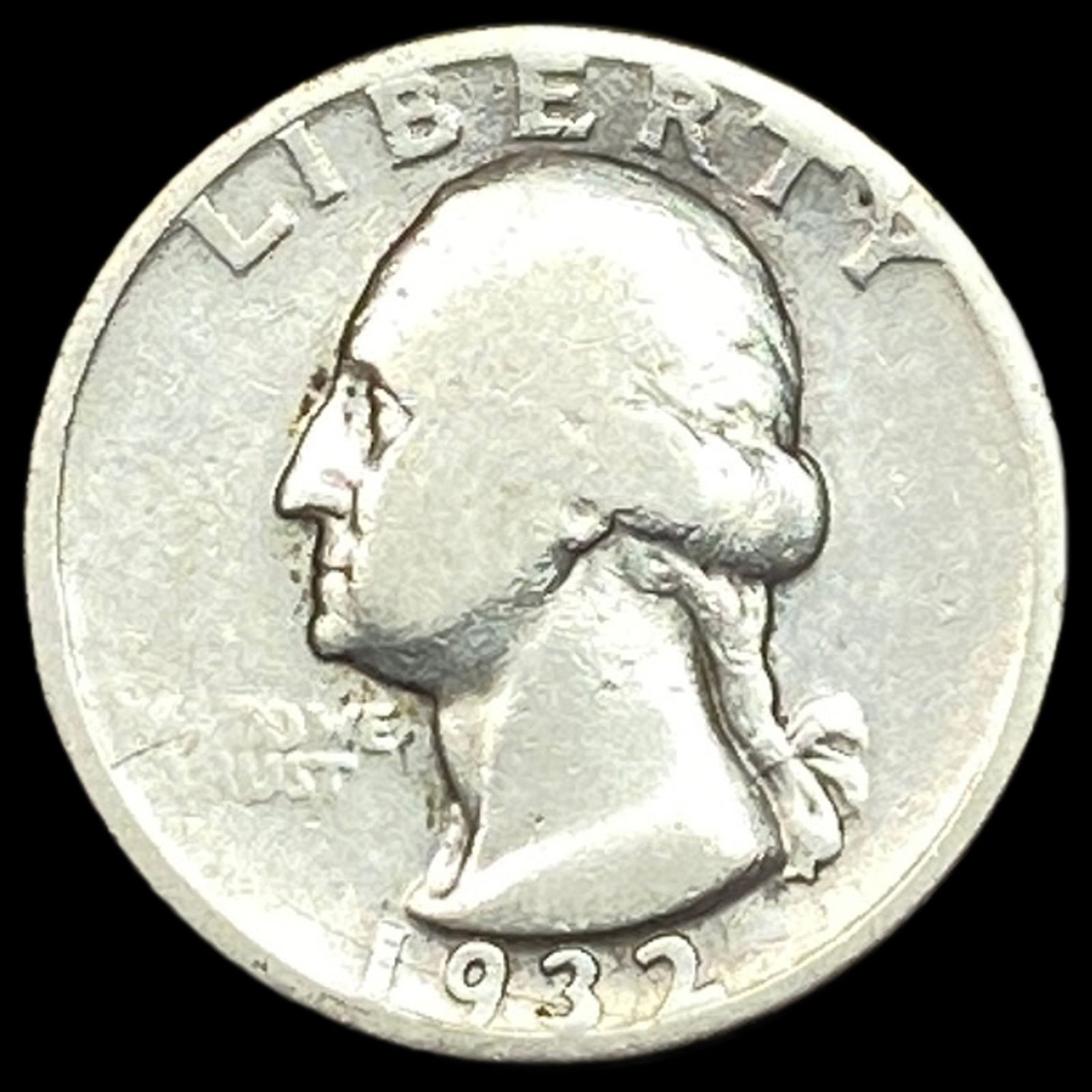 1932-D Silver Washington Quarter NICELY CIRCULATED (1 of 2)