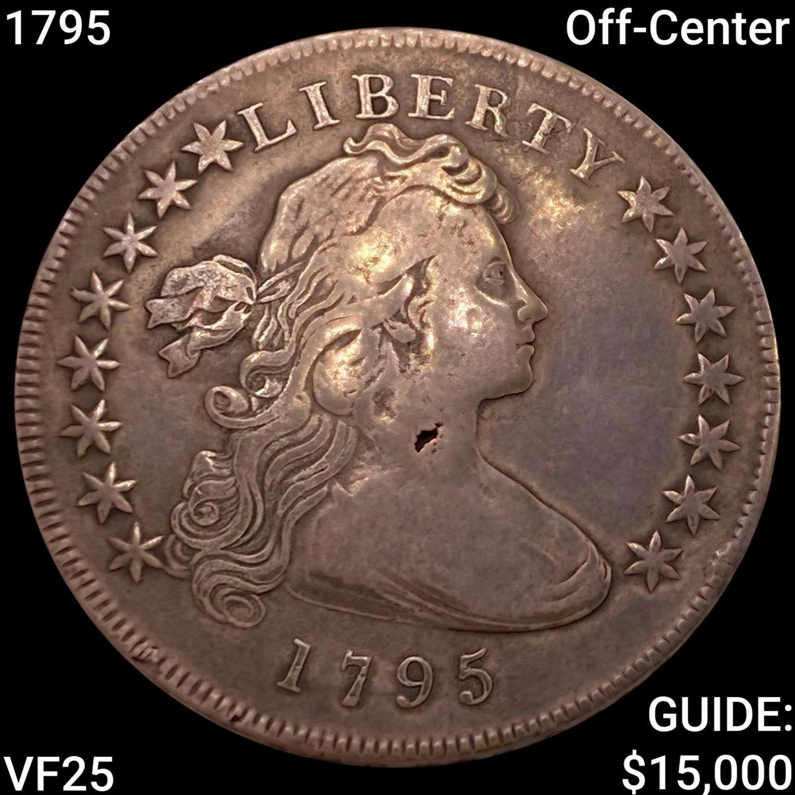 1795 Off-Center Draped Bust Dollar LIGHTLY CIRCULATED (1 of 2)