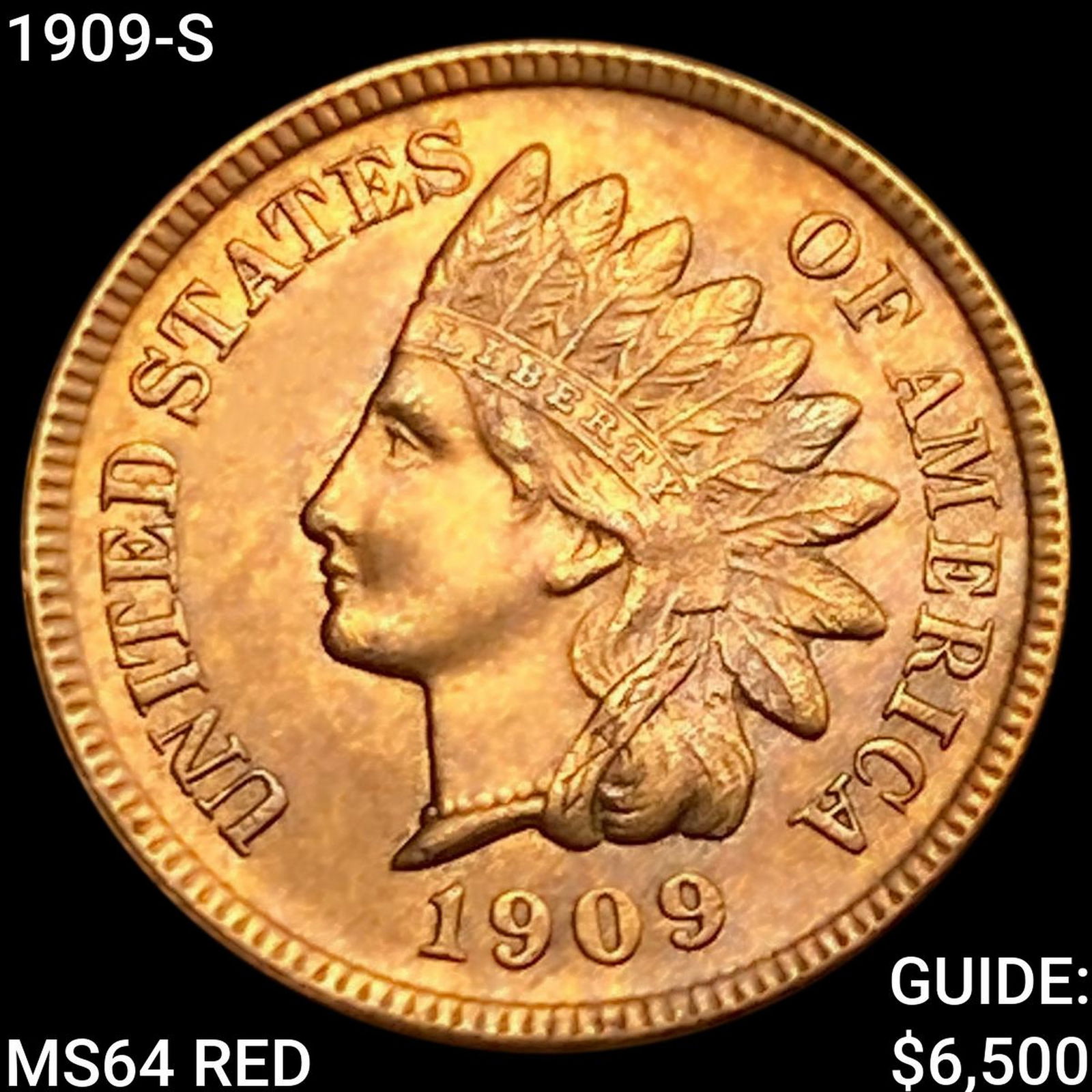 1909-S Indian Head Cent CHOICE BU RD (1 of 2)