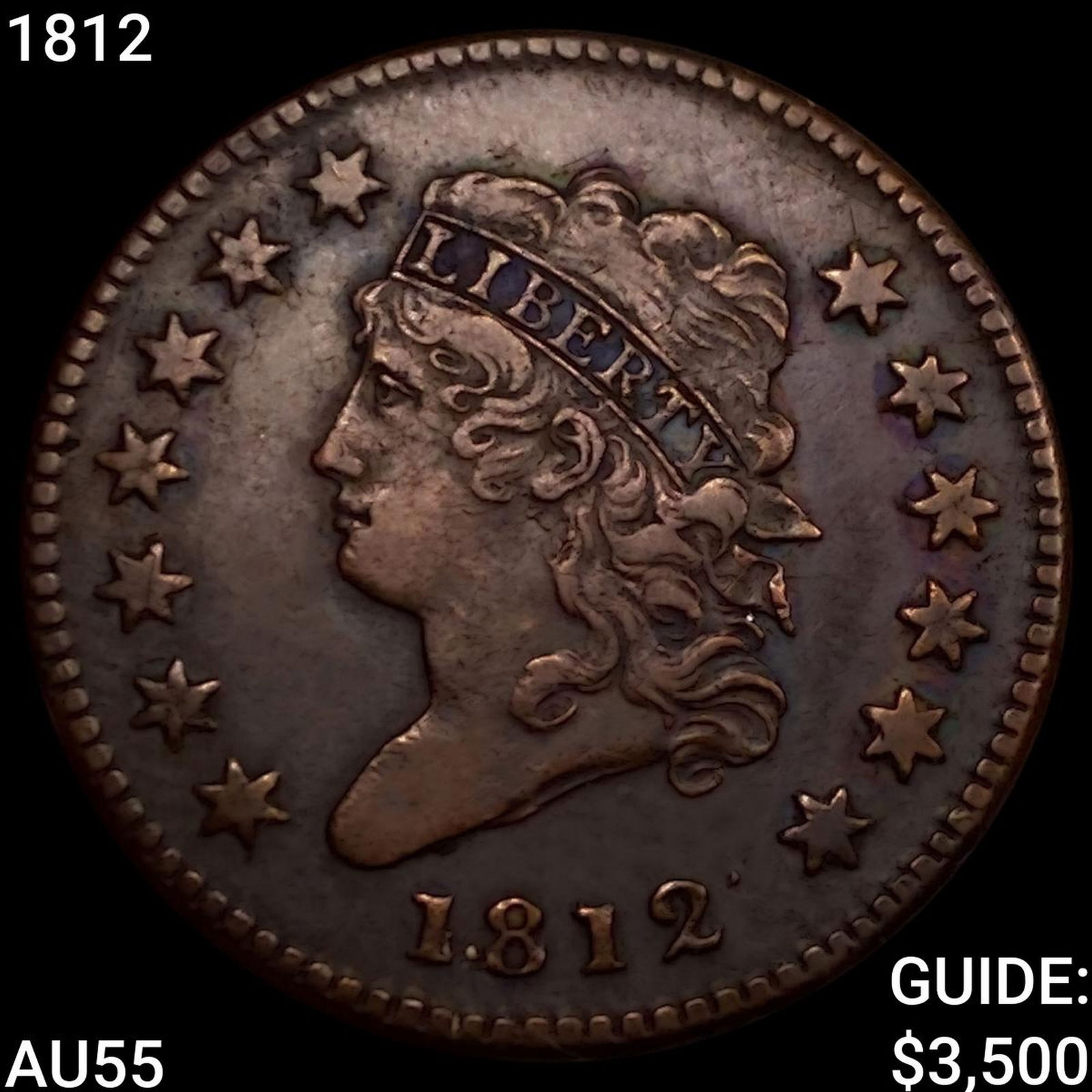 1812 Classic Head Large Cent HIGH GRADE (1 of 2)