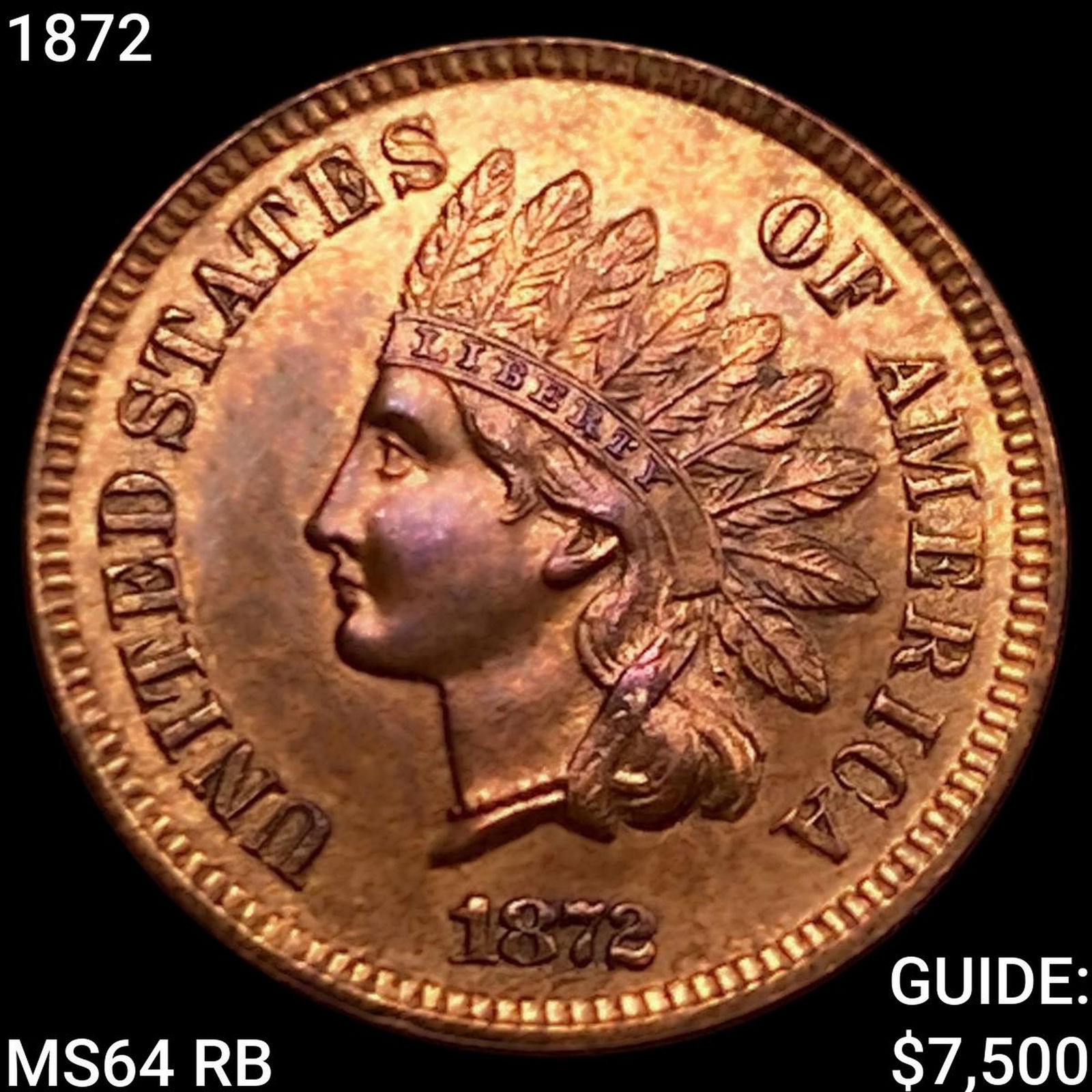 1872 Indian Head Cent CHOICE BU (1 of 2)