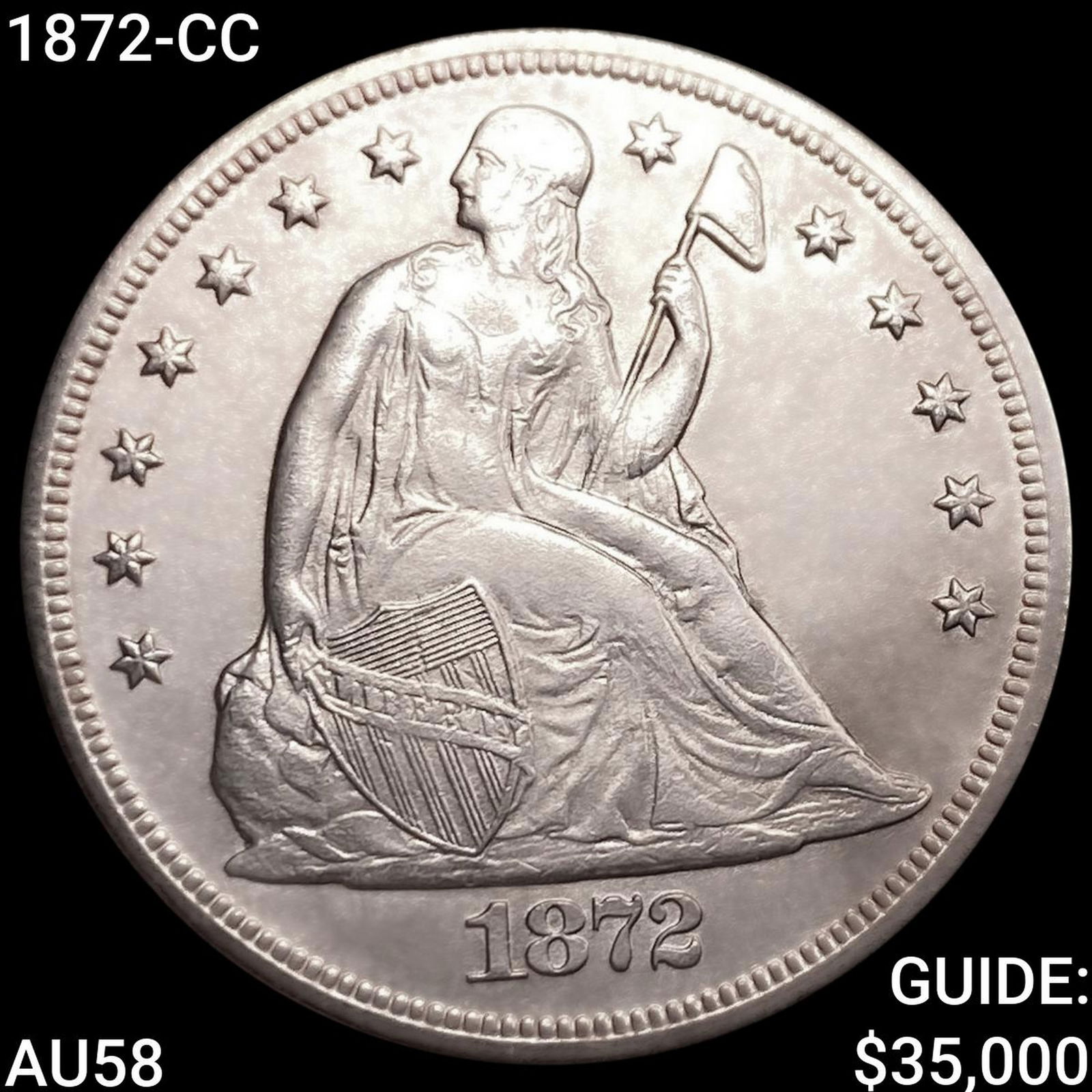 1872-CC Seated Liberty Dollar CHOICE AU (1 of 2)