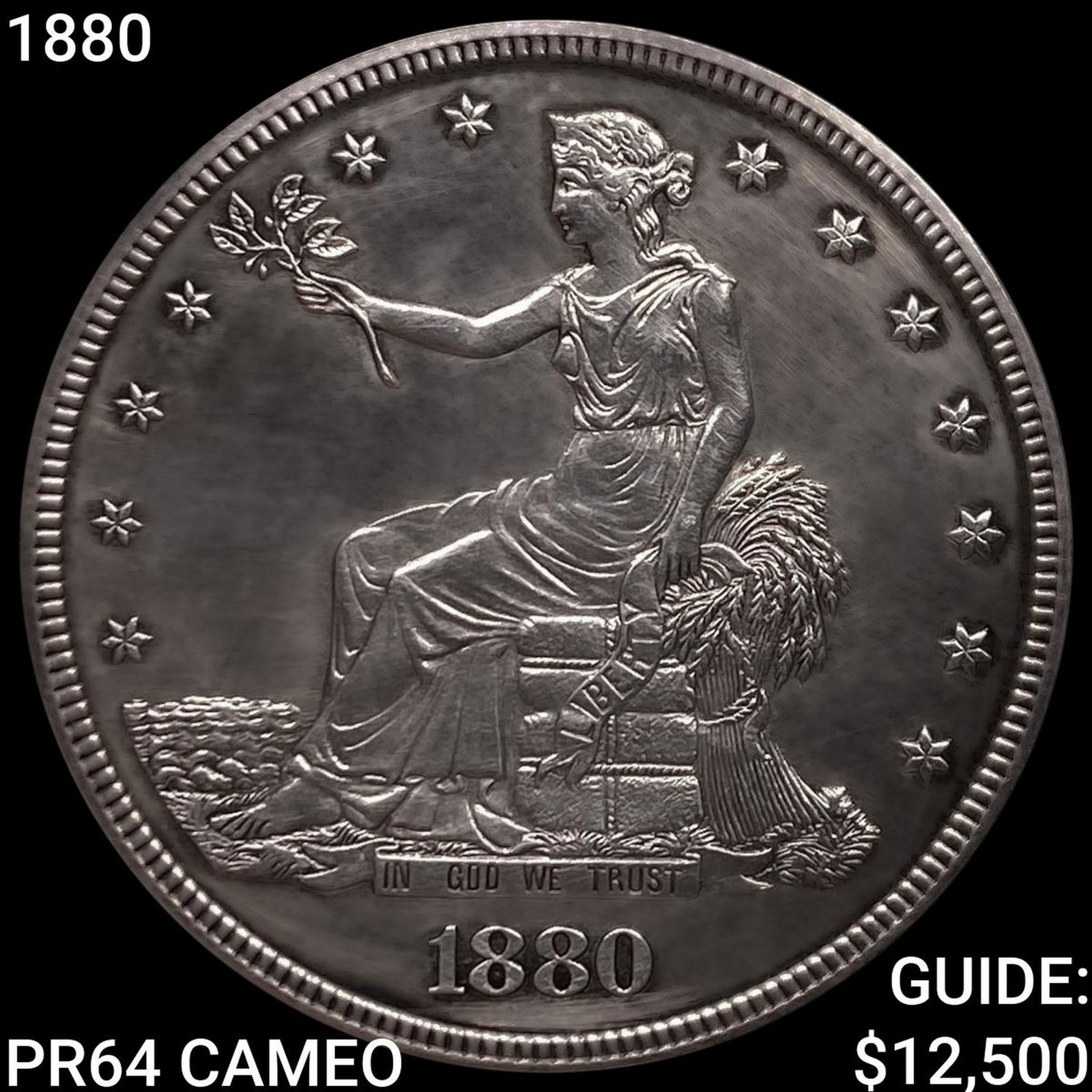 1880 Silver Trade Dollar CHOICE PROOF CAM (1 of 2)