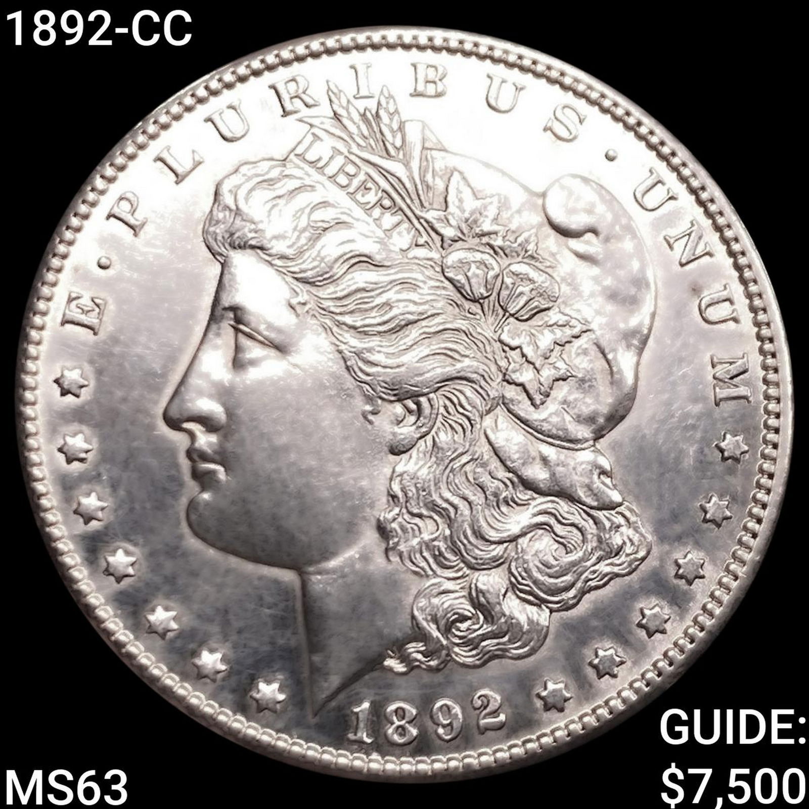 1892-CC Morgan Silver Dollar CHOICE BU (1 of 2)