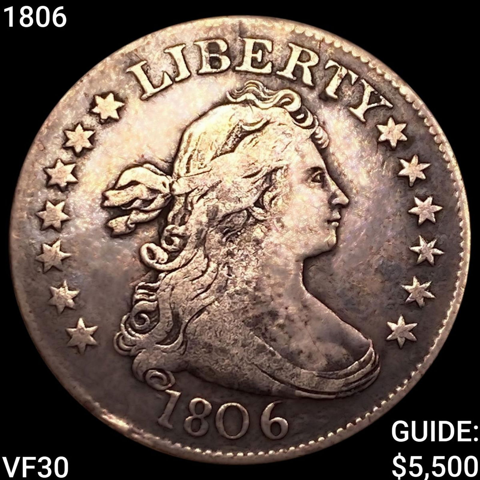 1806 Draped Bust Quarter LIGHTLY CIRCULATED (1 of 2)