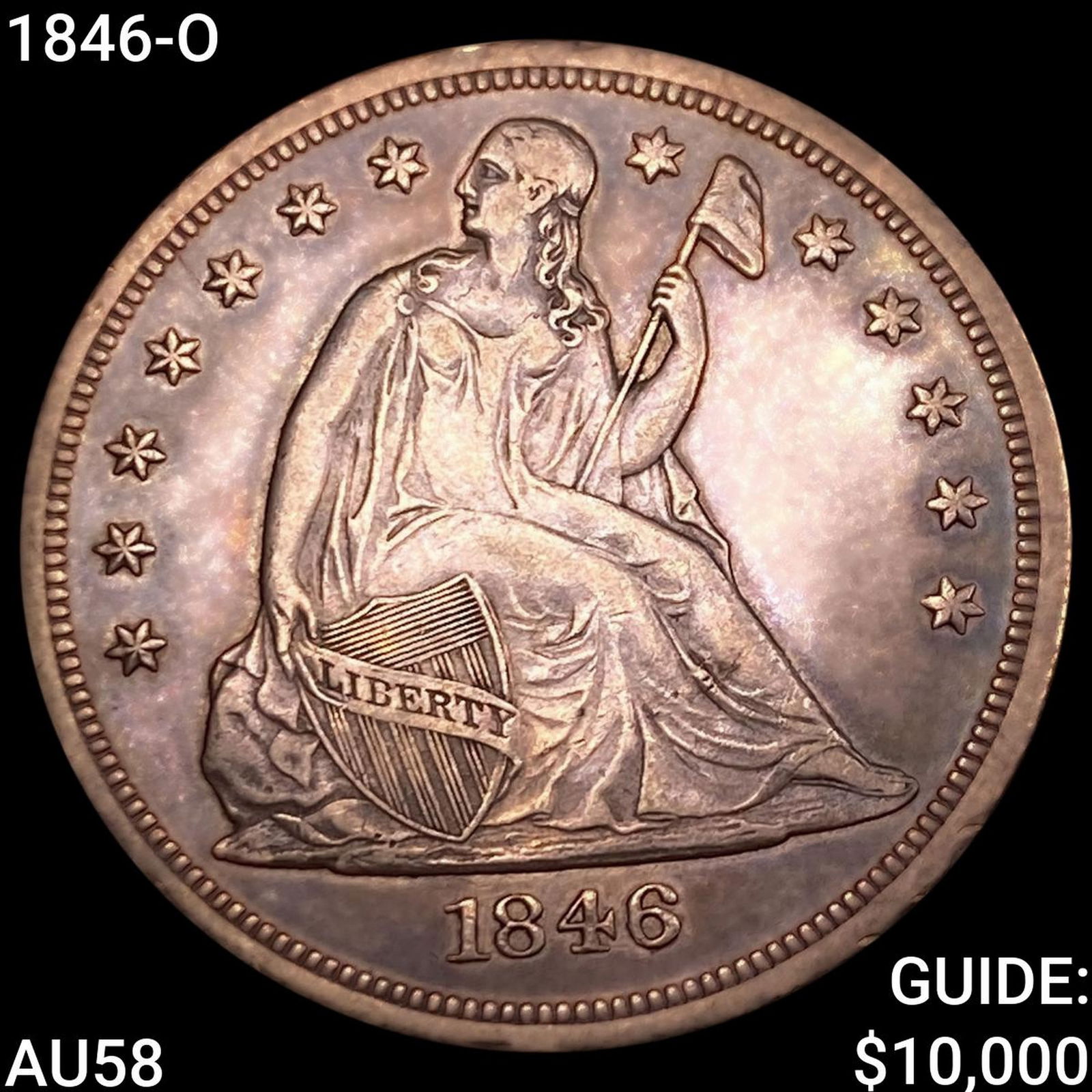 1846-O Seated Liberty Dollar CHOICE AU (1 of 2)