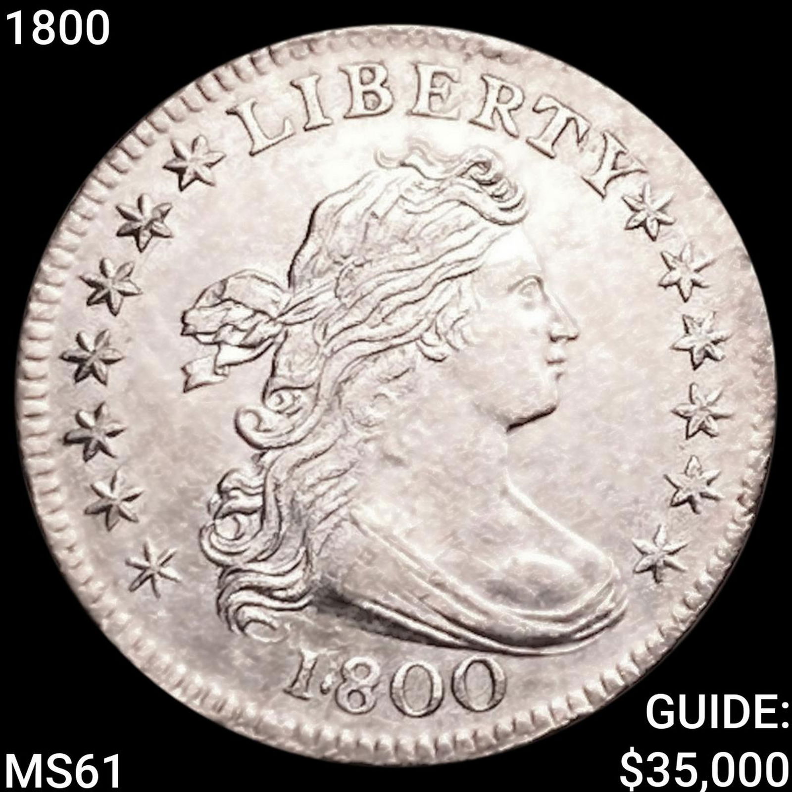 1800 Draped Bust Dime UNCIRCULATED (1 of 2)