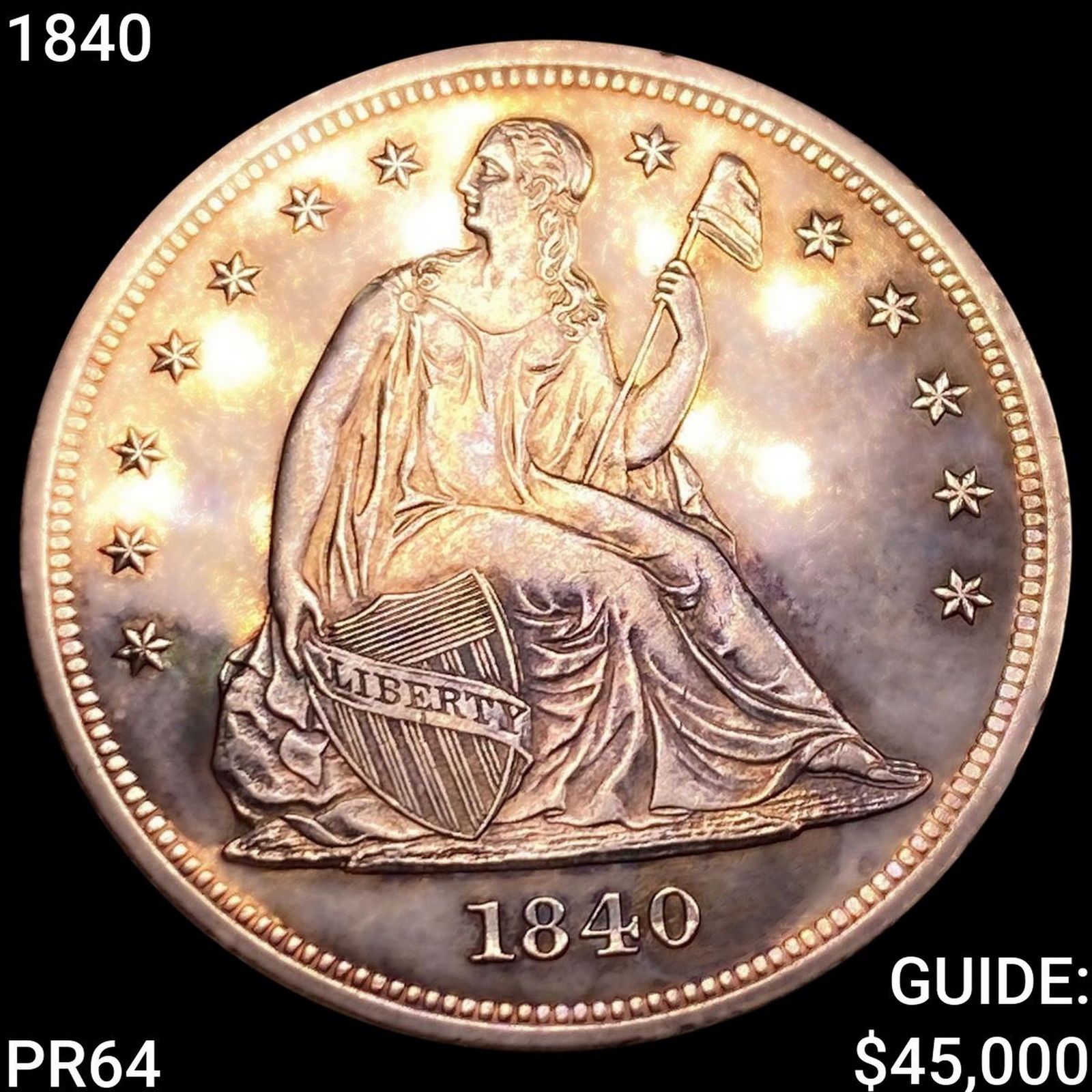 1840 Seated Liberty Dollar GEM PROOF (1 of 2)