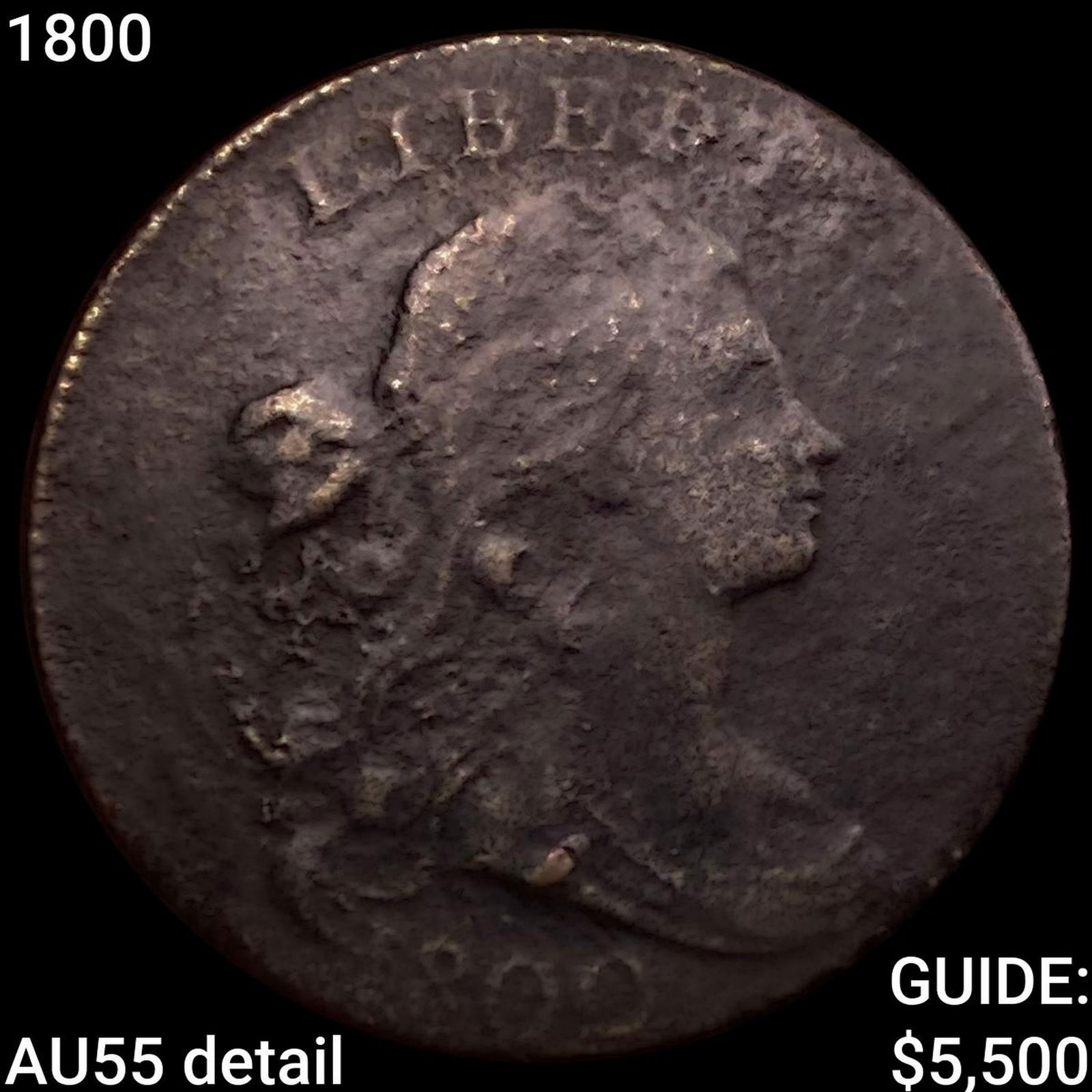 1800 Draped Bust Large Cent HIGH GRADE (1 of 2)