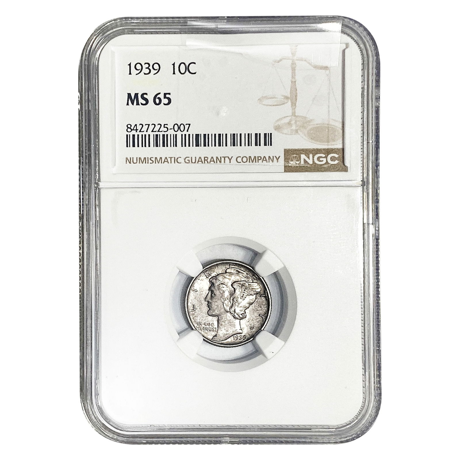 1939 Mercury Silver Dime NGC MS65 (1 of 2)