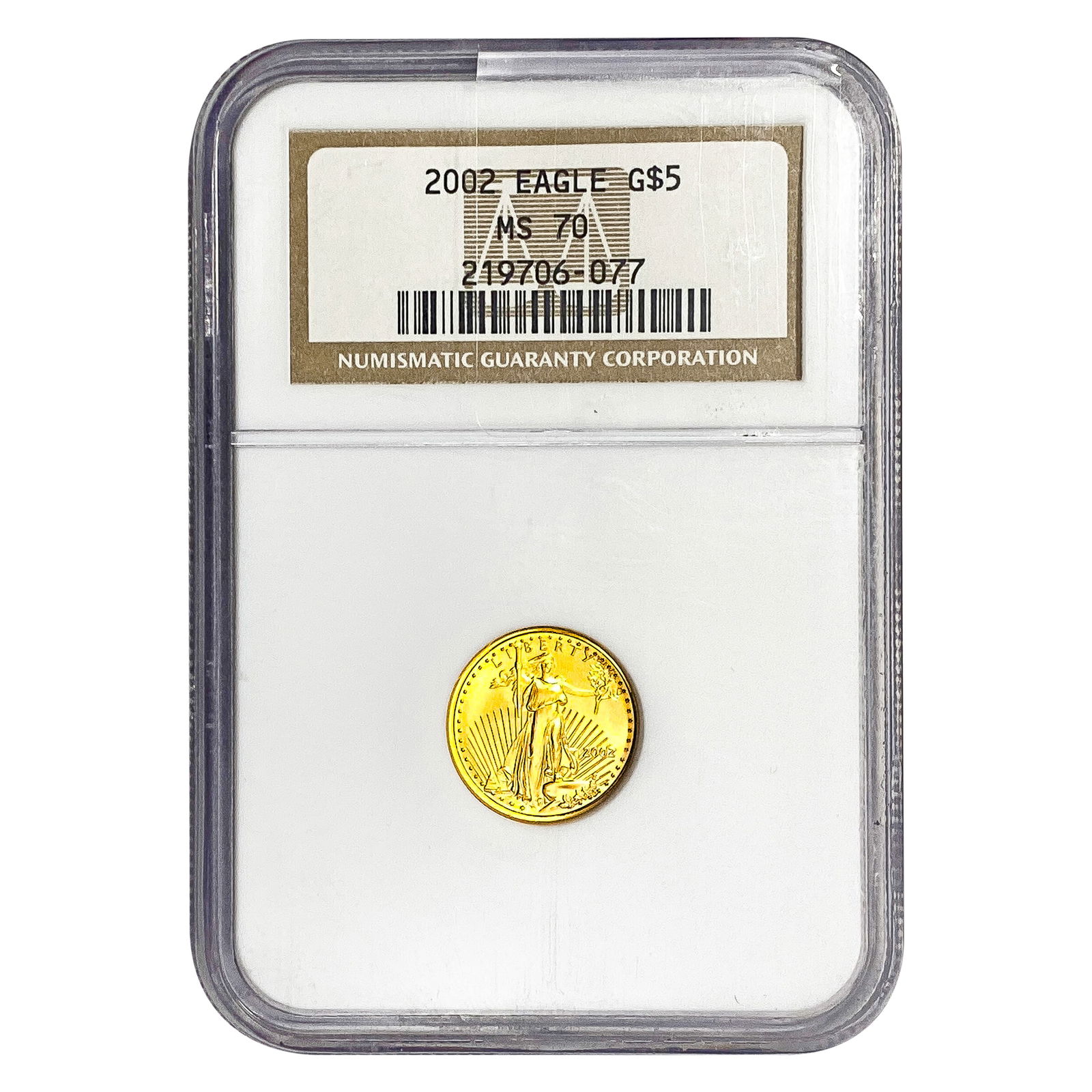 2002 $5 American Gold Eagle 1/10oz Gold NGC MS70 (1 of 2)