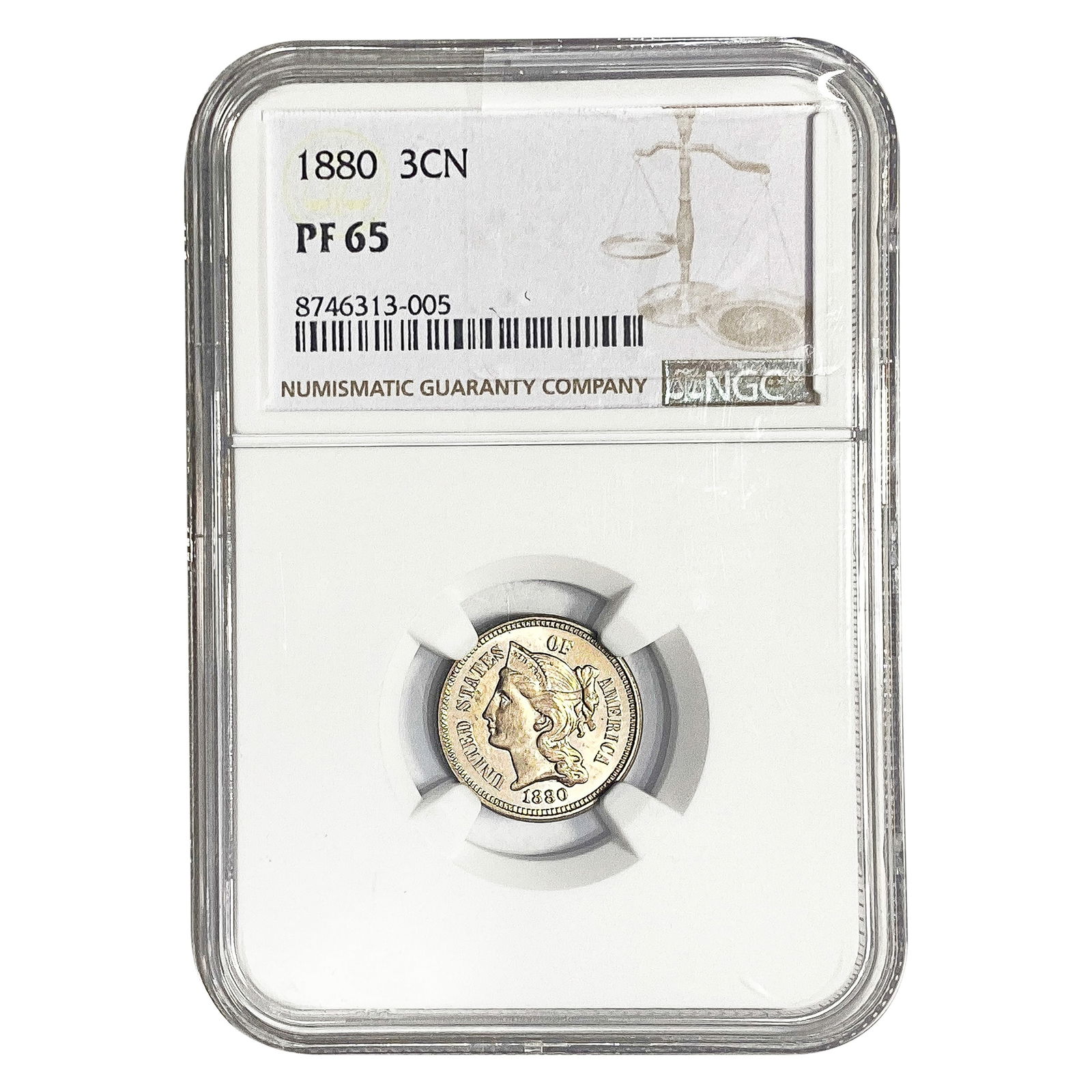 1880 Nickel Three Cent NGC PF65 (1 of 2)
