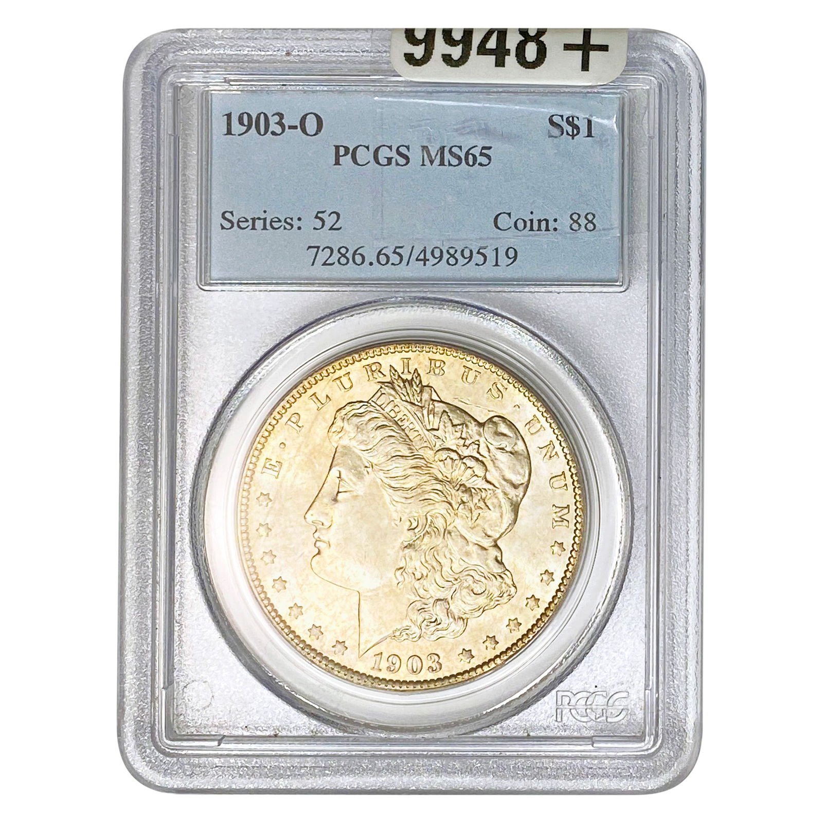 1903-O Morgan Silver Dollar PCGS MS65: 1903-O Morgan Silver Dollar PCGS MS65