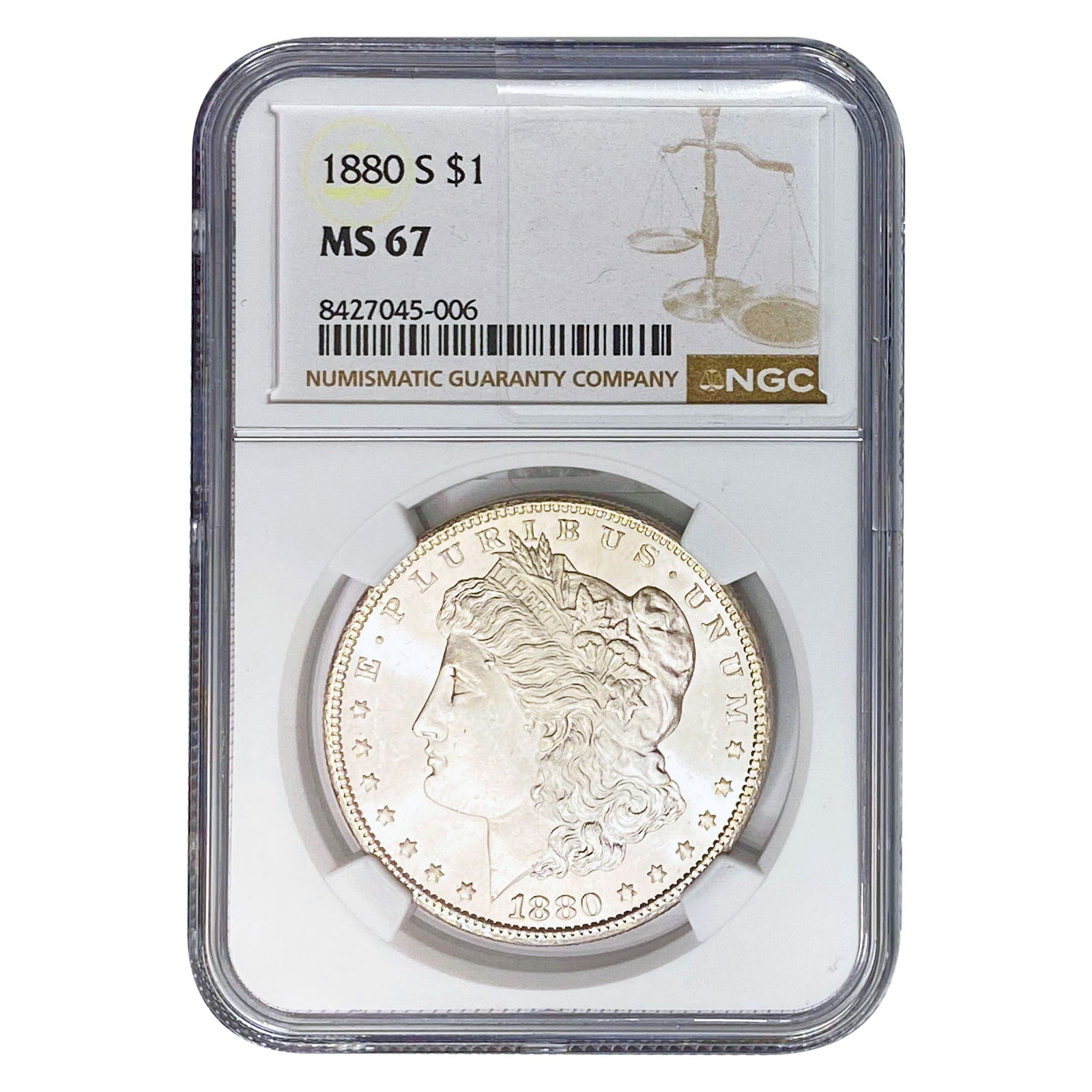 1880-S Morgan Silver Dollar NGC MS67 (1 of 2)