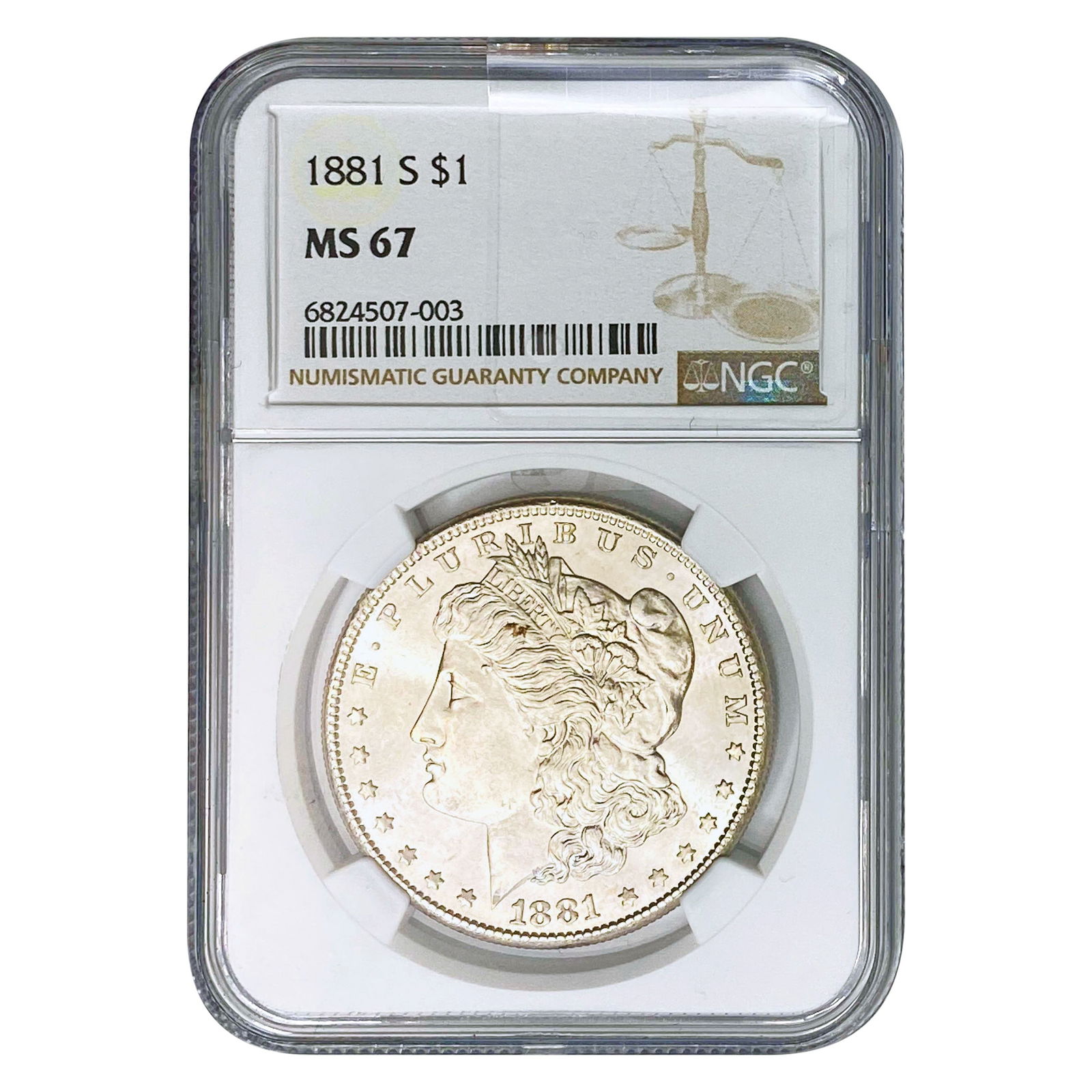 1881-S Morgan Silver Dollar NGC MS67 (1 of 2)