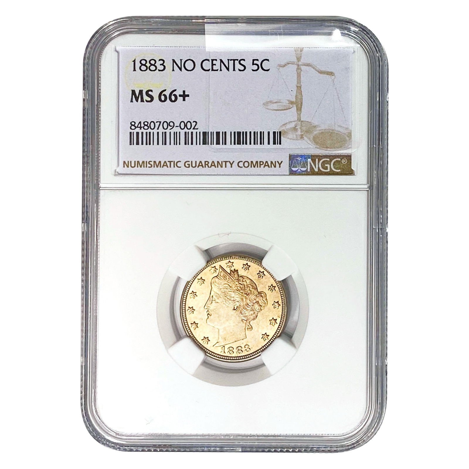 1883 Liberty Victory Nickel NGC MS66+ No Cents (1 of 2)