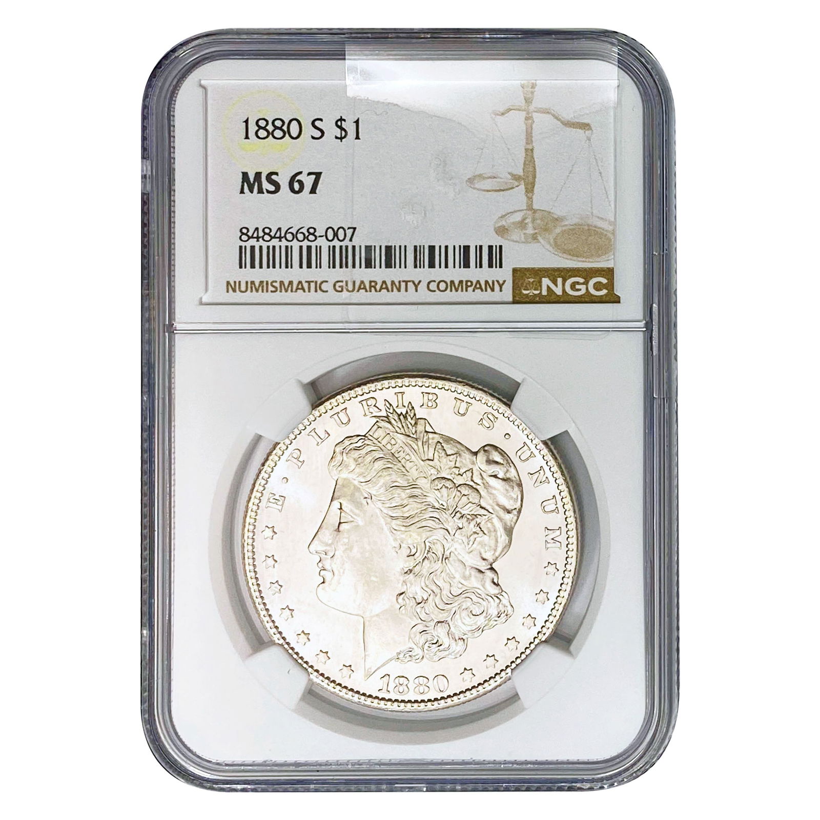 1880-S Morgan Silver Dollar NGC MS67 (1 of 2)