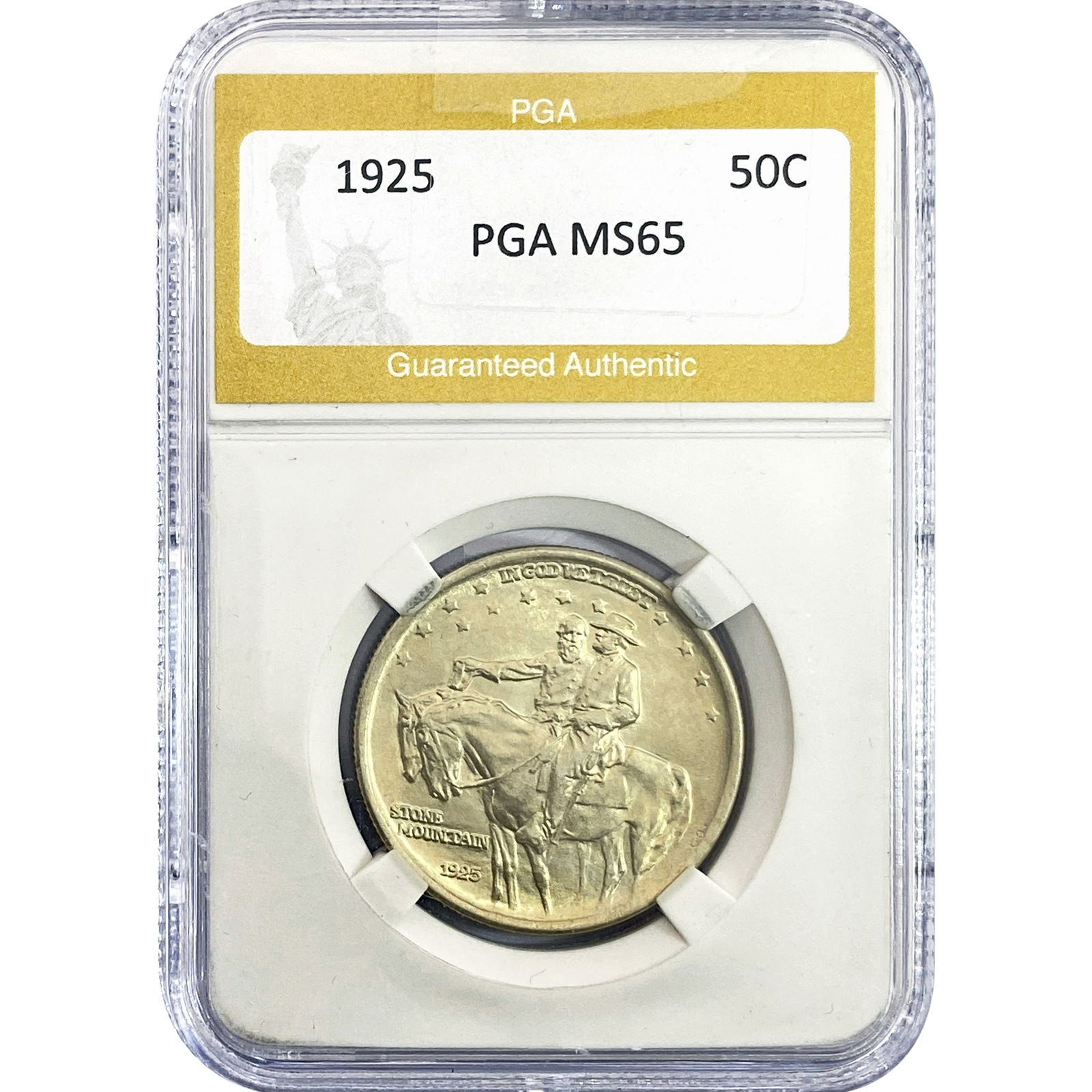 1925 Stone Mountain Half Dollar PGA MS65 (1 of 2)