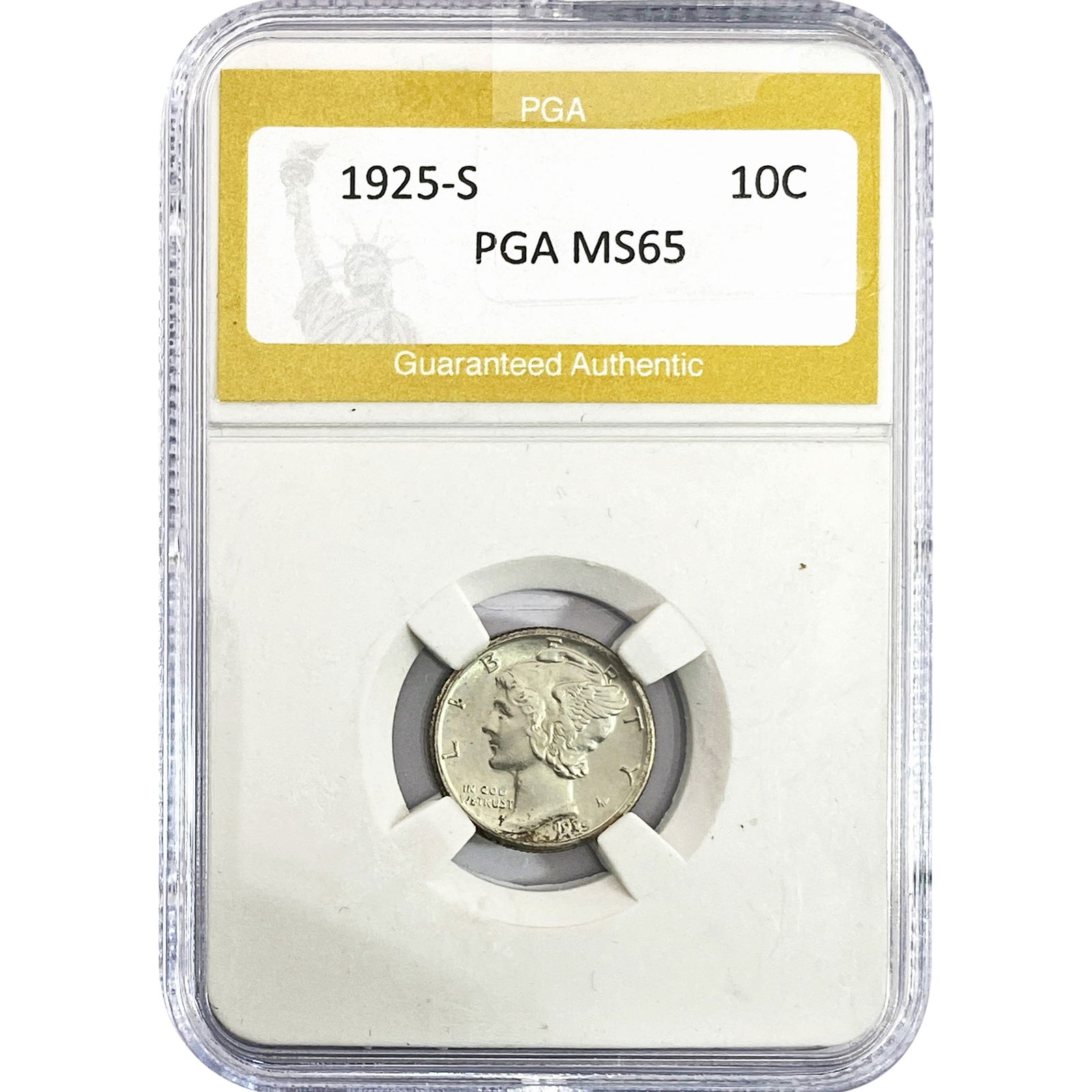 1925-S Mercury Silver Dime PGA MS65 (1 of 2)