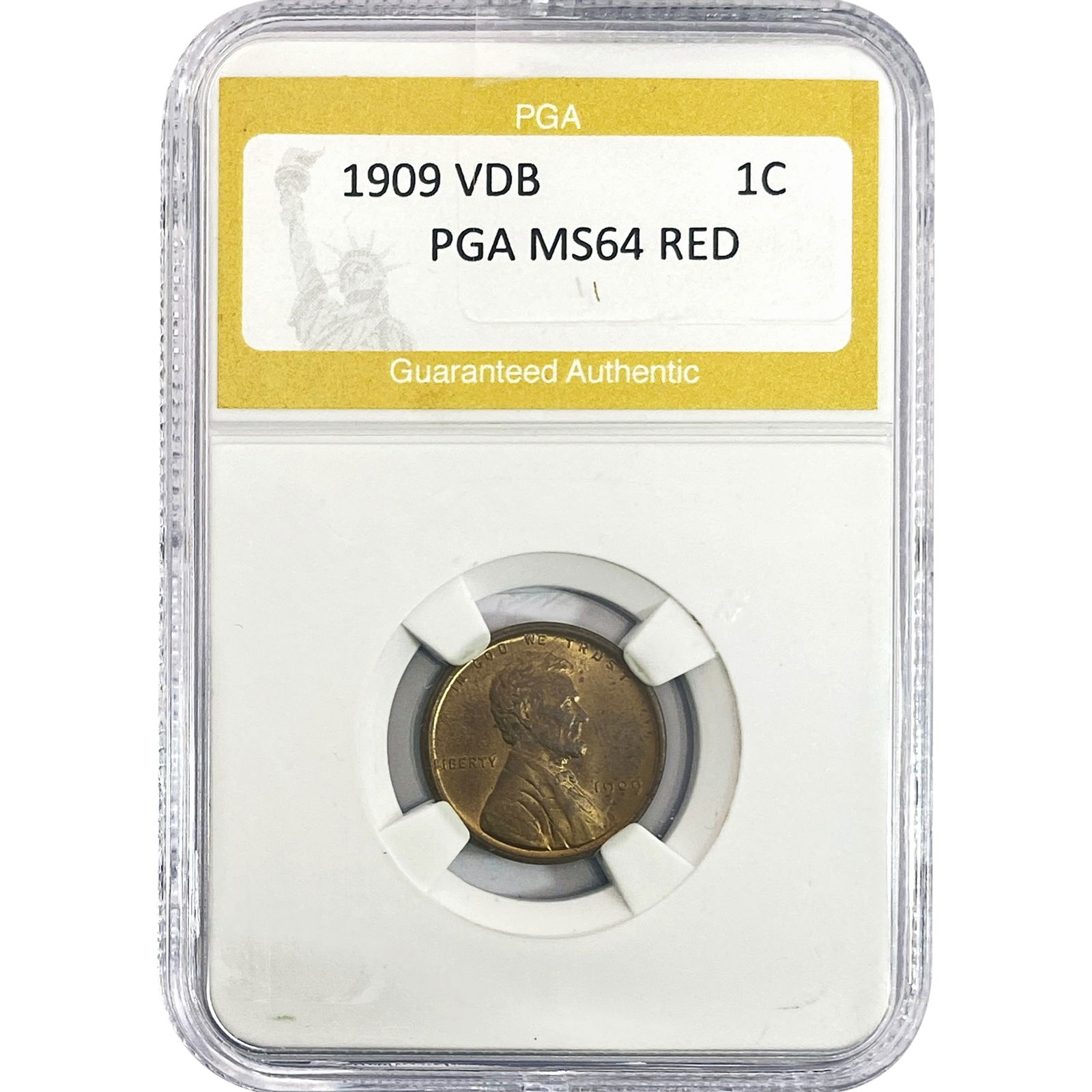 1909 VDB Wheat Cent PGA MS64 RED (1 of 2)
