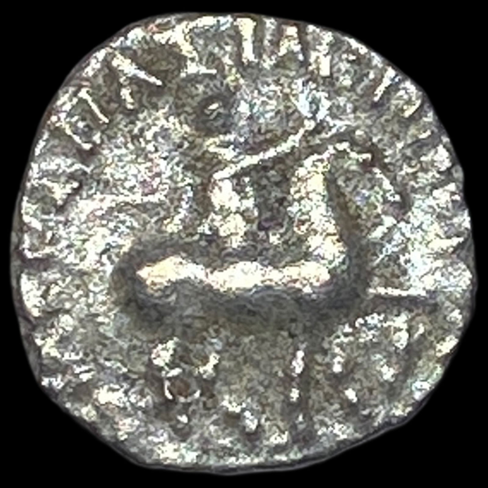 58-12 BC Indo-Scythian Silver Drachm NEARLY UNCIRCULATED (1 of 2)