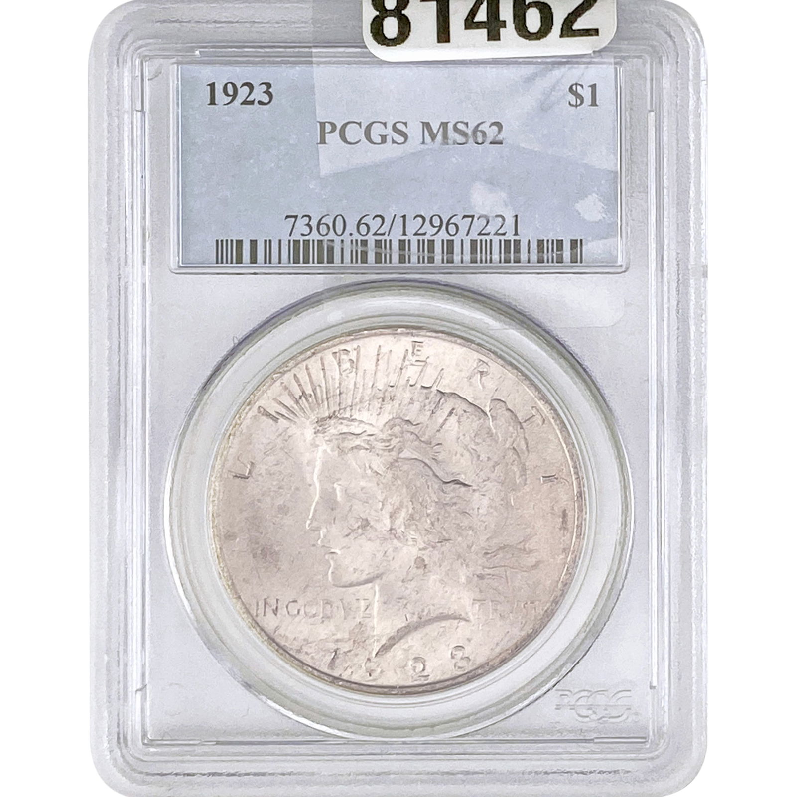 1923 Silver Peace Dollar PCGS MS62 (1 of 2)
