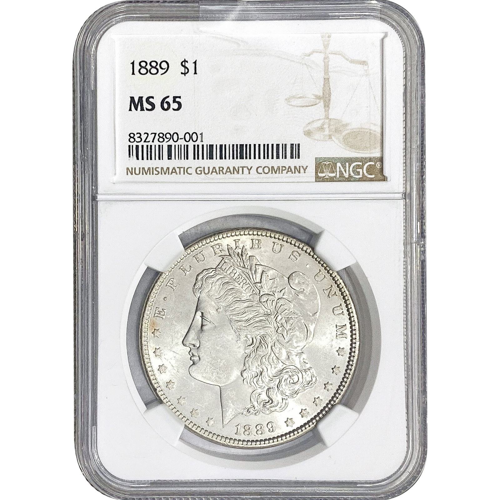 1889 Morgan Silver Dollar NGC MS65 (1 of 2)