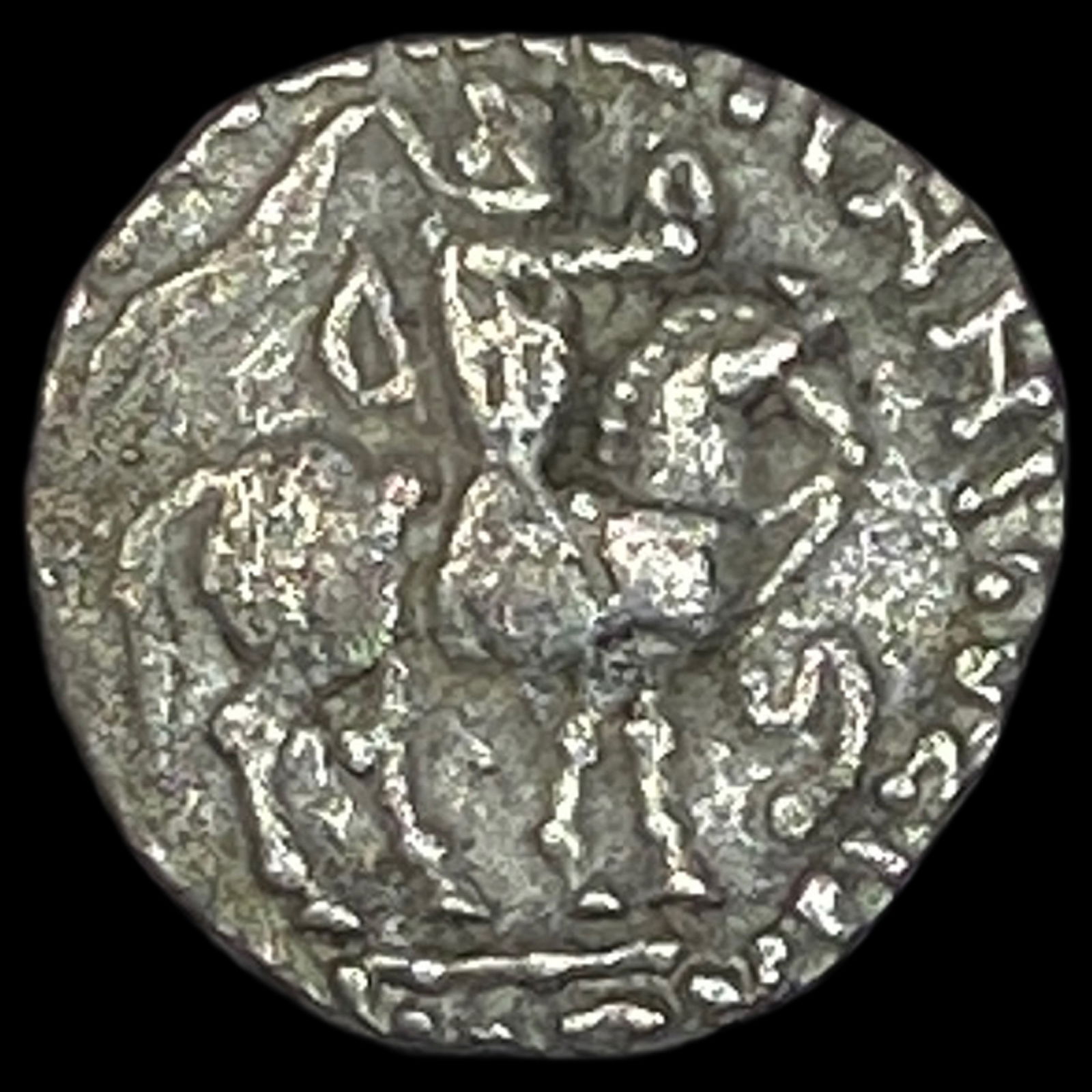 58-12BC Indo-Scythian Silver Drachm NEARLY UNCIRCULATED (1 of 2)