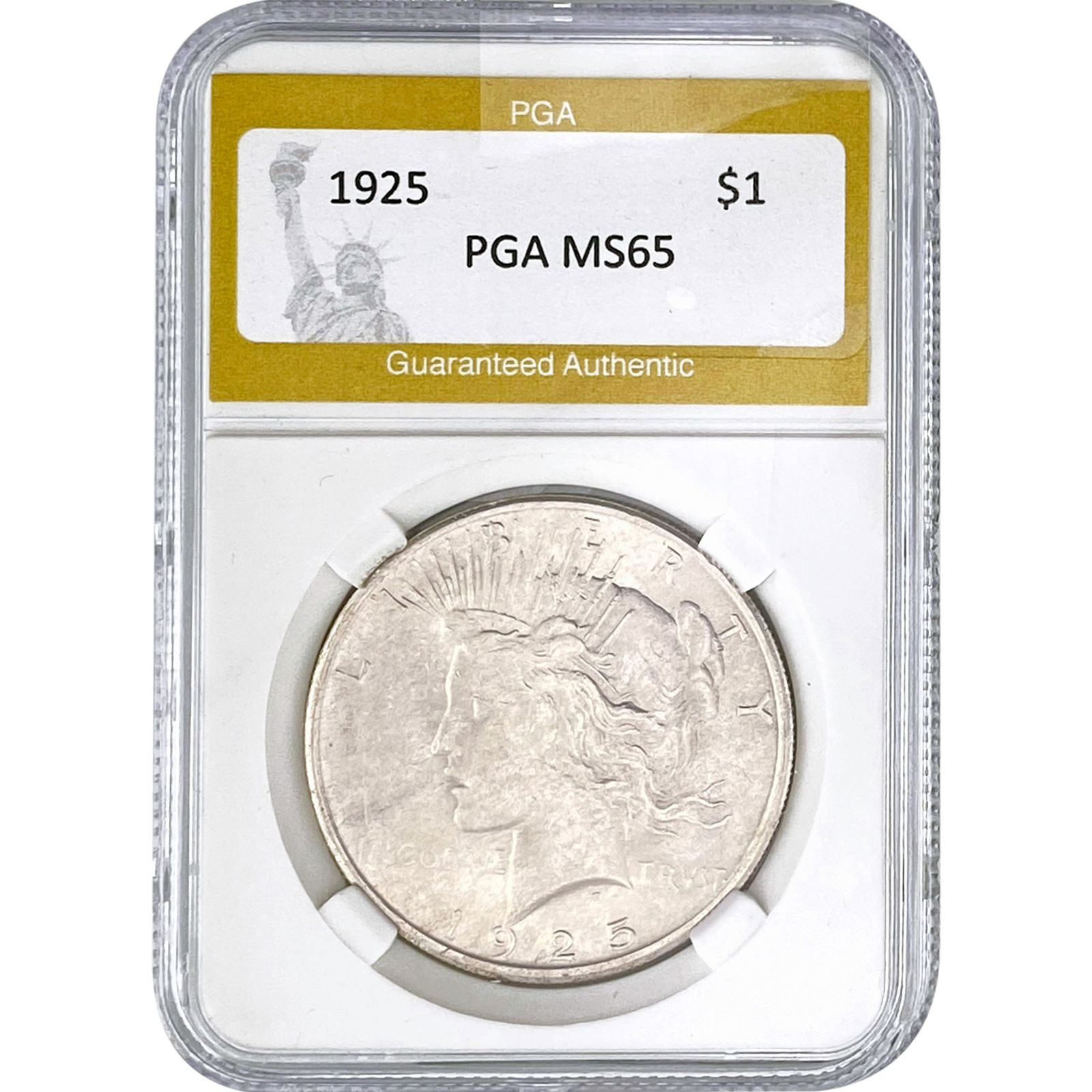 1925 Silver Peace Dollar PGA MS65 (1 of 2)