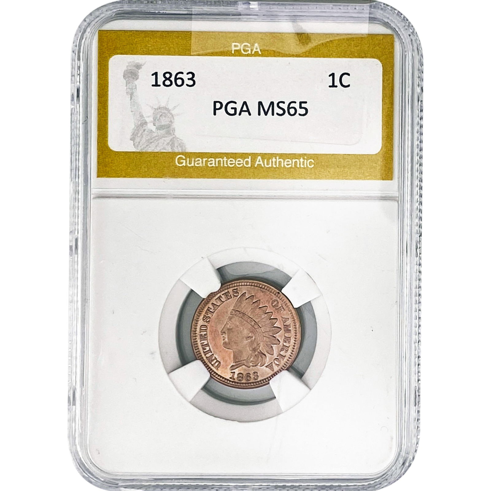 1863 Indian Head Cent PGA MS65 (1 of 2)