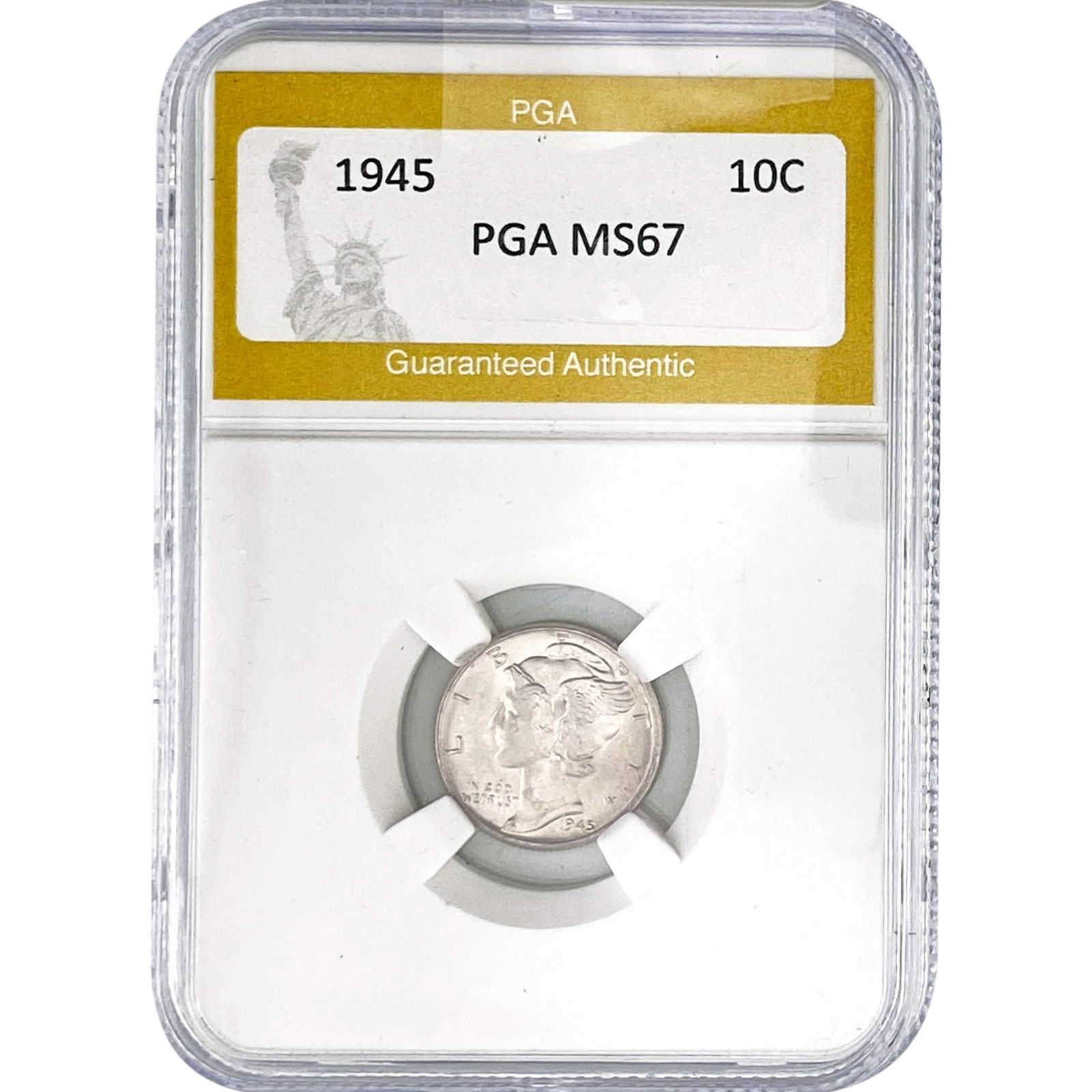 1945 Mercury Silver Dime PGA MS67: 1945 Mercury Silver Dime PGA MS67