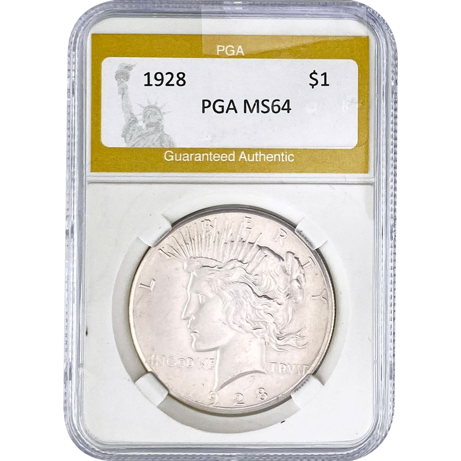 1928 Silver Peace Dollar PGA MS64 (1 of 2)