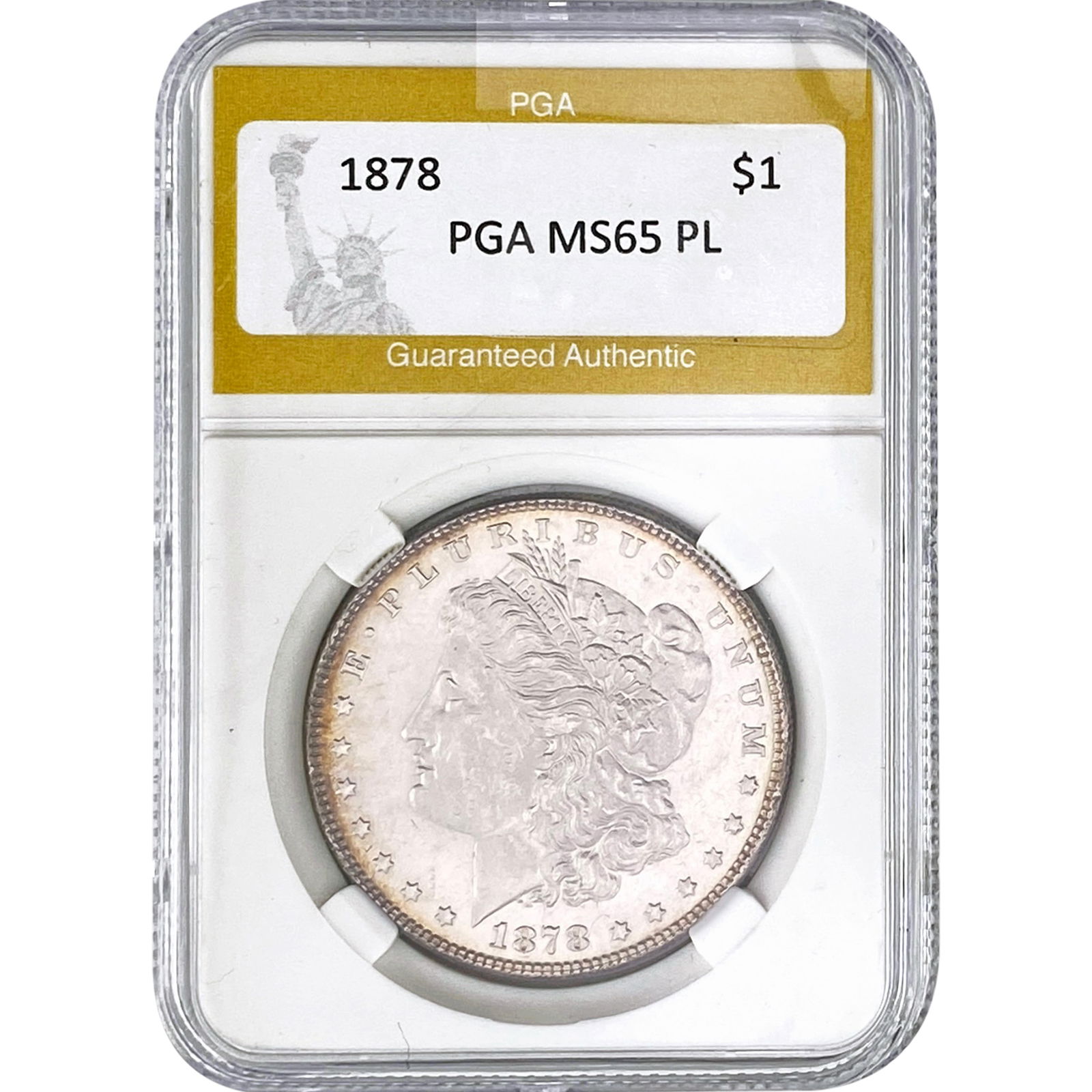 1878 Morgan Silver Dollar PGA MS65 PL (1 of 2)