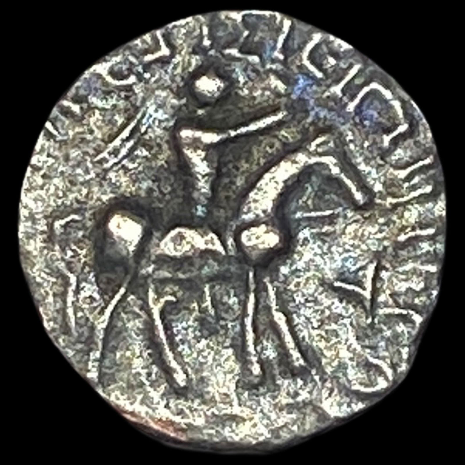 58-12 BC Indo-Scythian Silver Drachm NEARLY UNCIRCULATED (1 of 2)