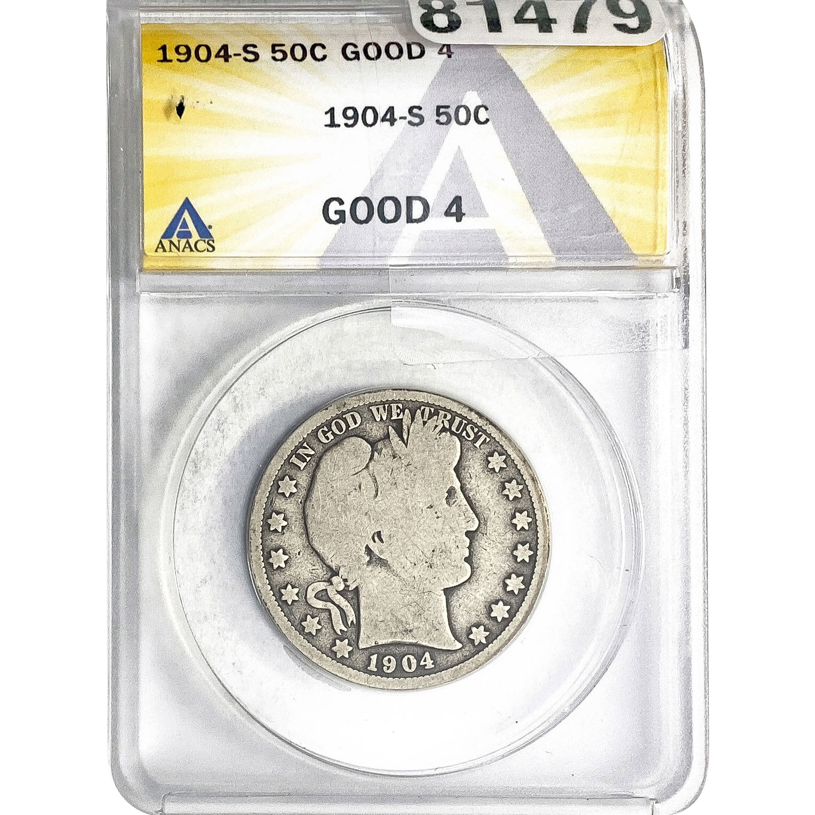 1904-S Barber Half Dollar ANACS G4 (1 of 2)