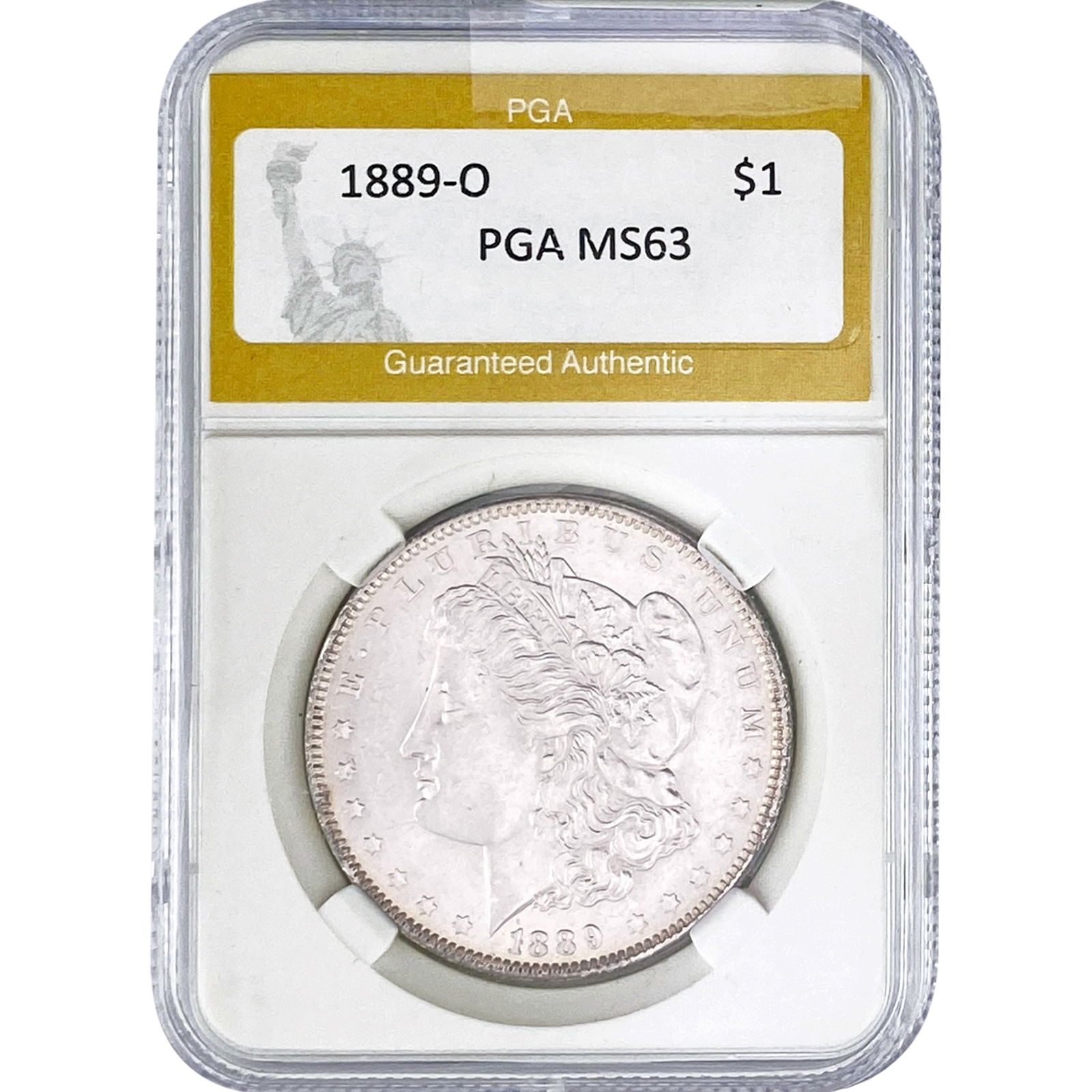 1889-O Morgan Silver Dollar PGA MS63 (1 of 2)
