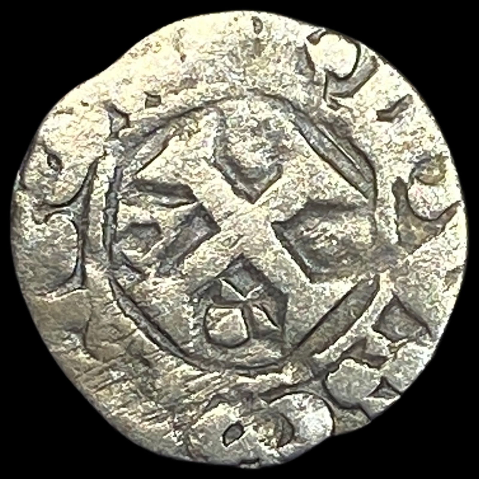 1100s Crusades France Anjou Silver Denier NEARLY UNCIRCULATED (1 of 2)