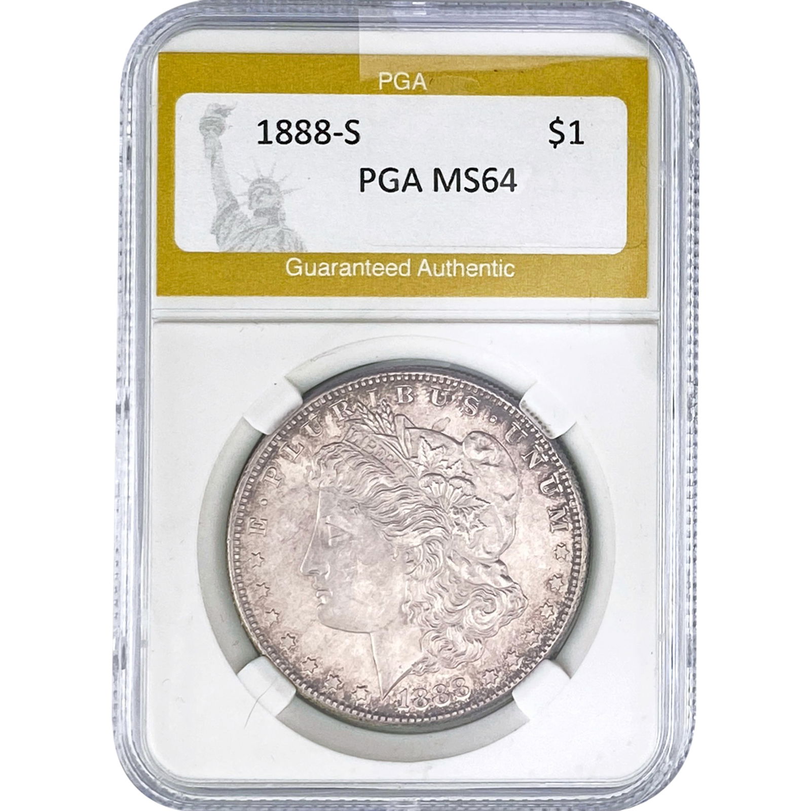 1888-S Morgan Silver Dollar PGA MS64 (1 of 2)