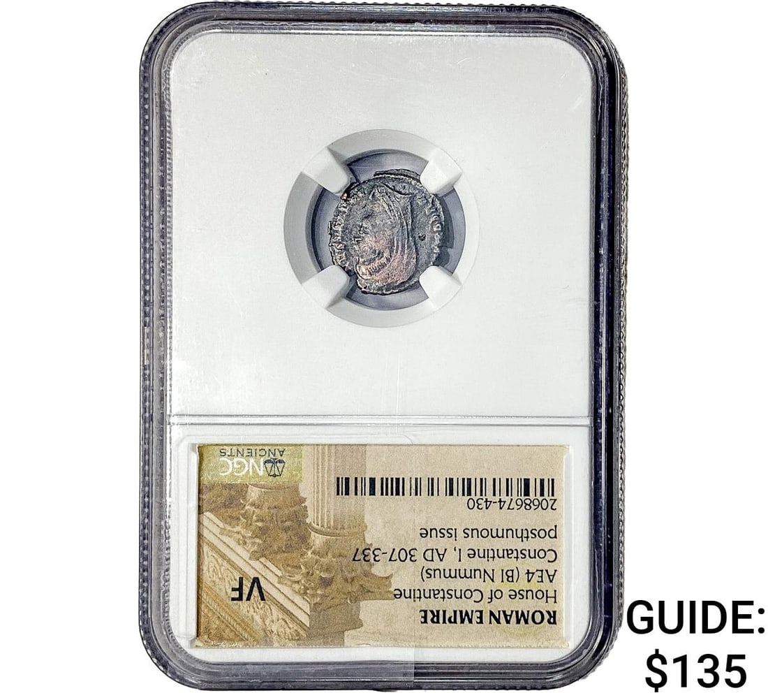 Roman Constantine I AD 307-337 AE4 BI Nummus NGC VF (1 of 2)