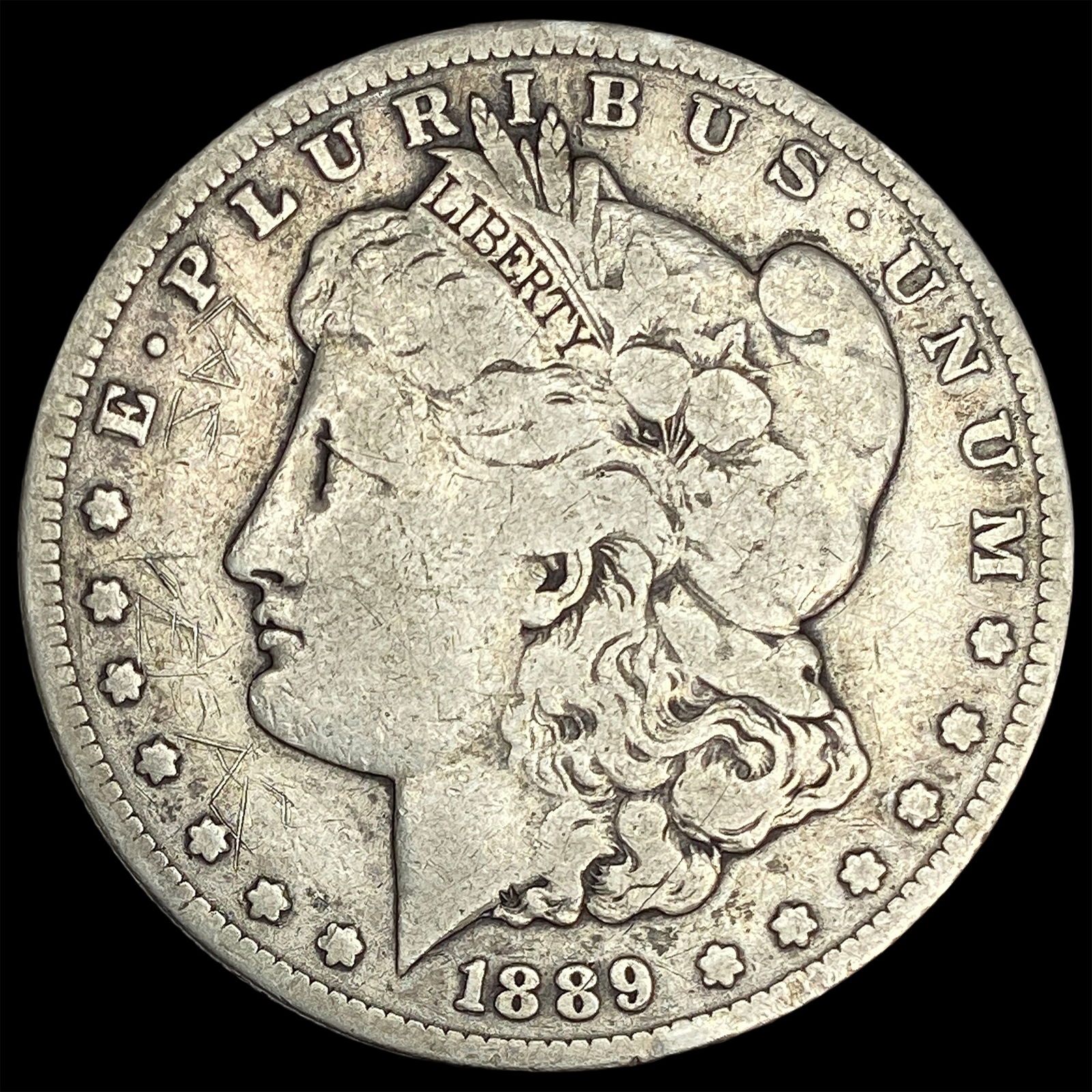 1889-S Silver Morgan Dollar NICELY CIRCULATED (1 of 2)