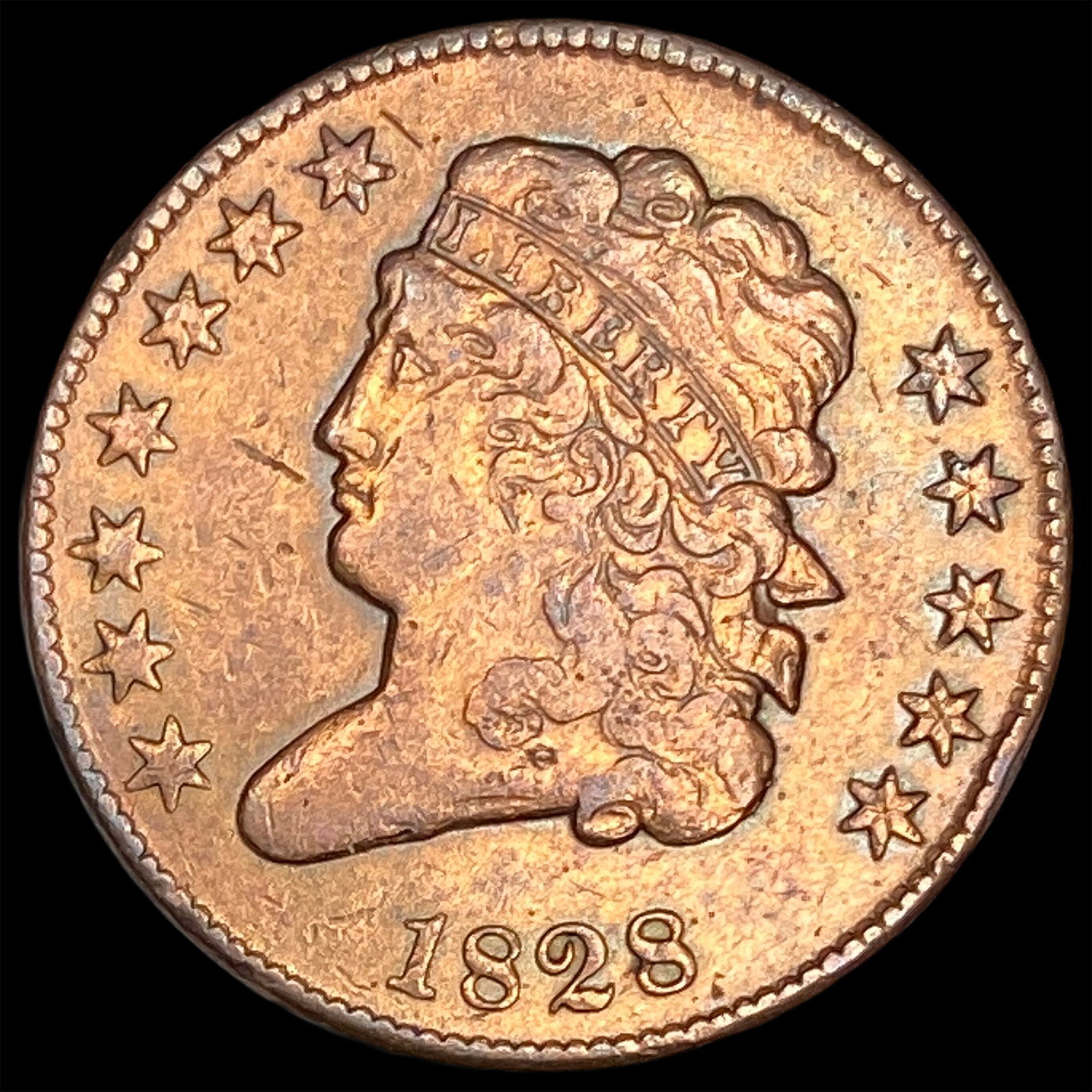 1828 Classic Head Half Cent HIGH GRADE (1 of 2)