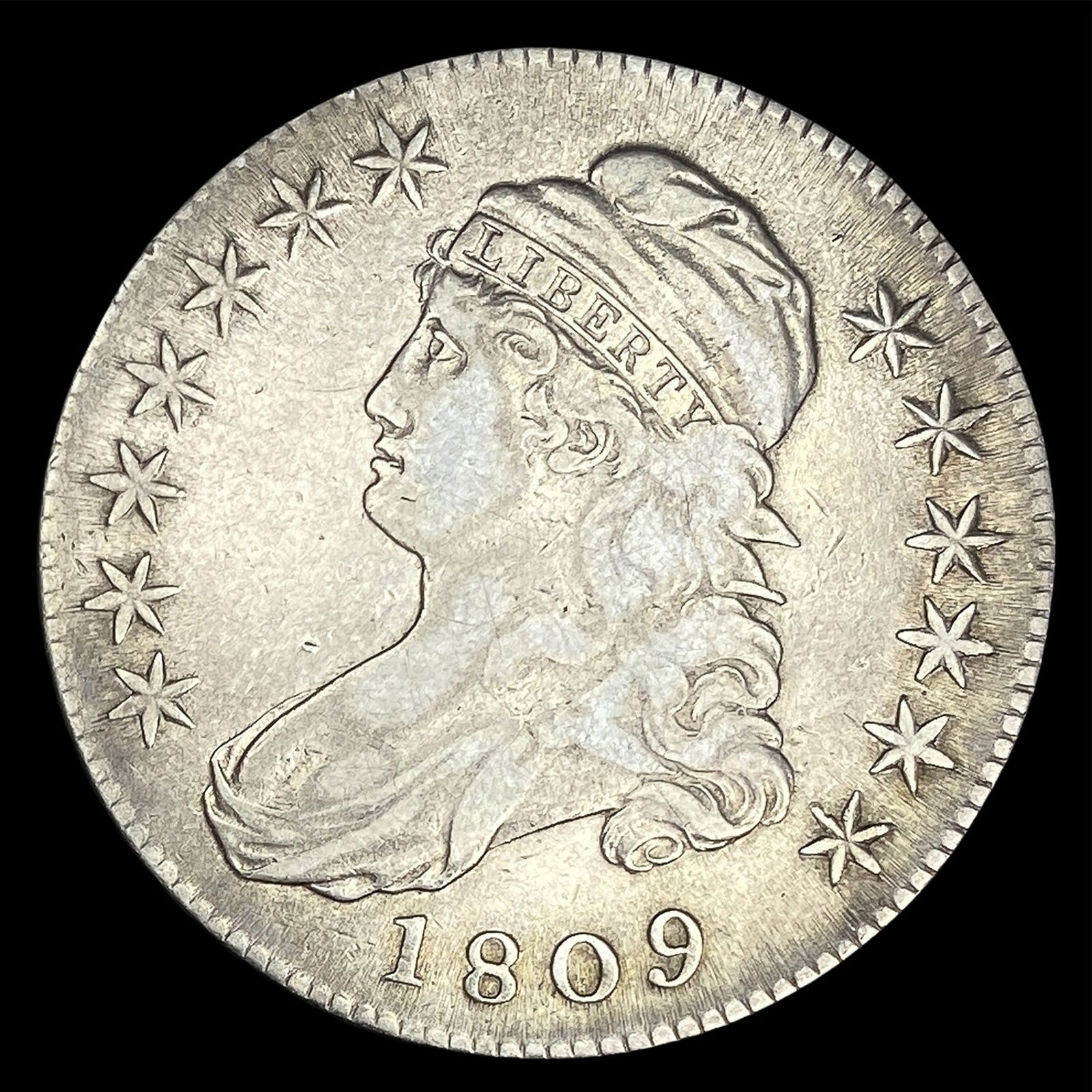 1809 Capped Bust Half Dollar LIGHTLY CIRCULATED (1 of 2)