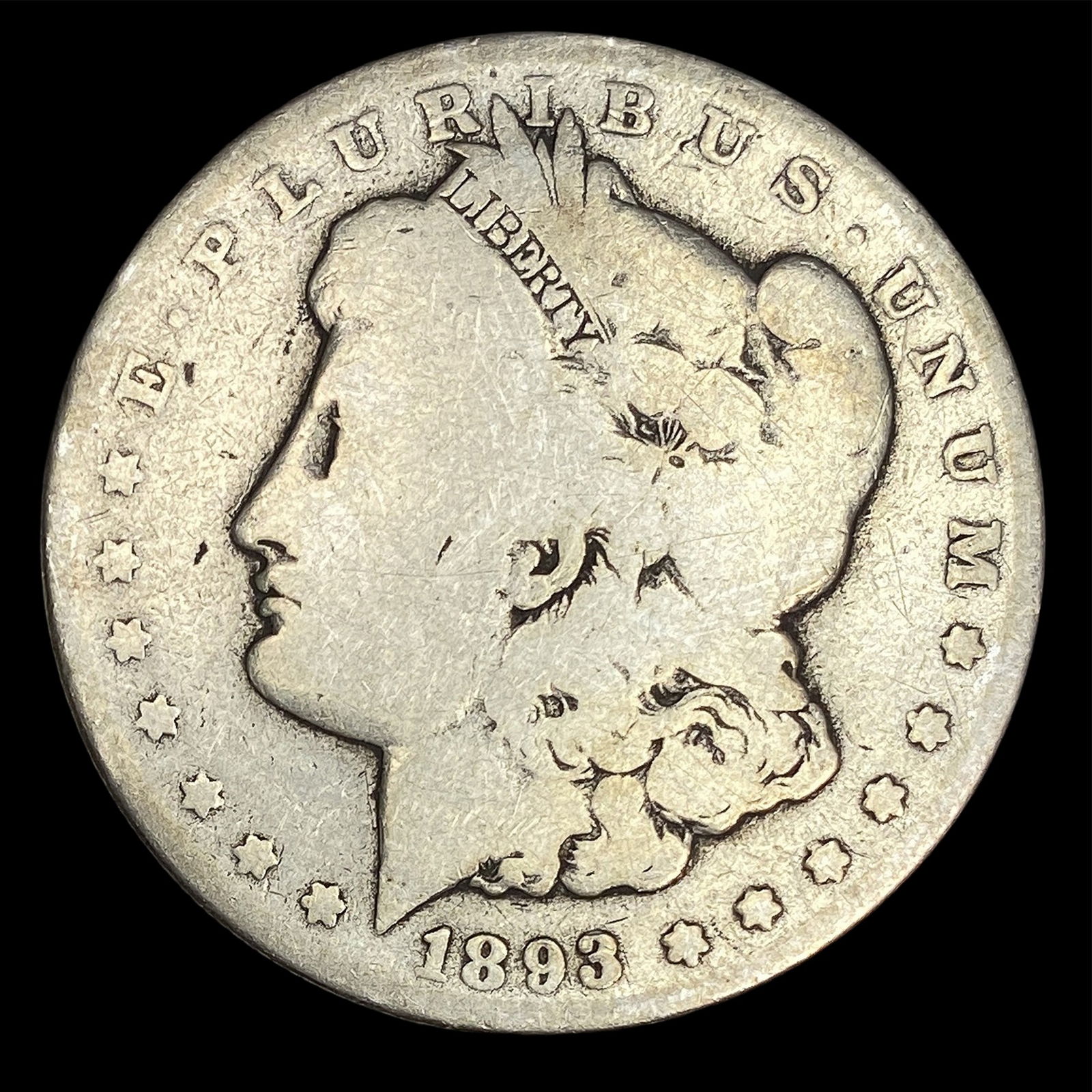 1893-O Silver Morgan Dollar NICELY CIRCULATED: 1893-O Silver Morgan Dollar NICELY CIRCULATED