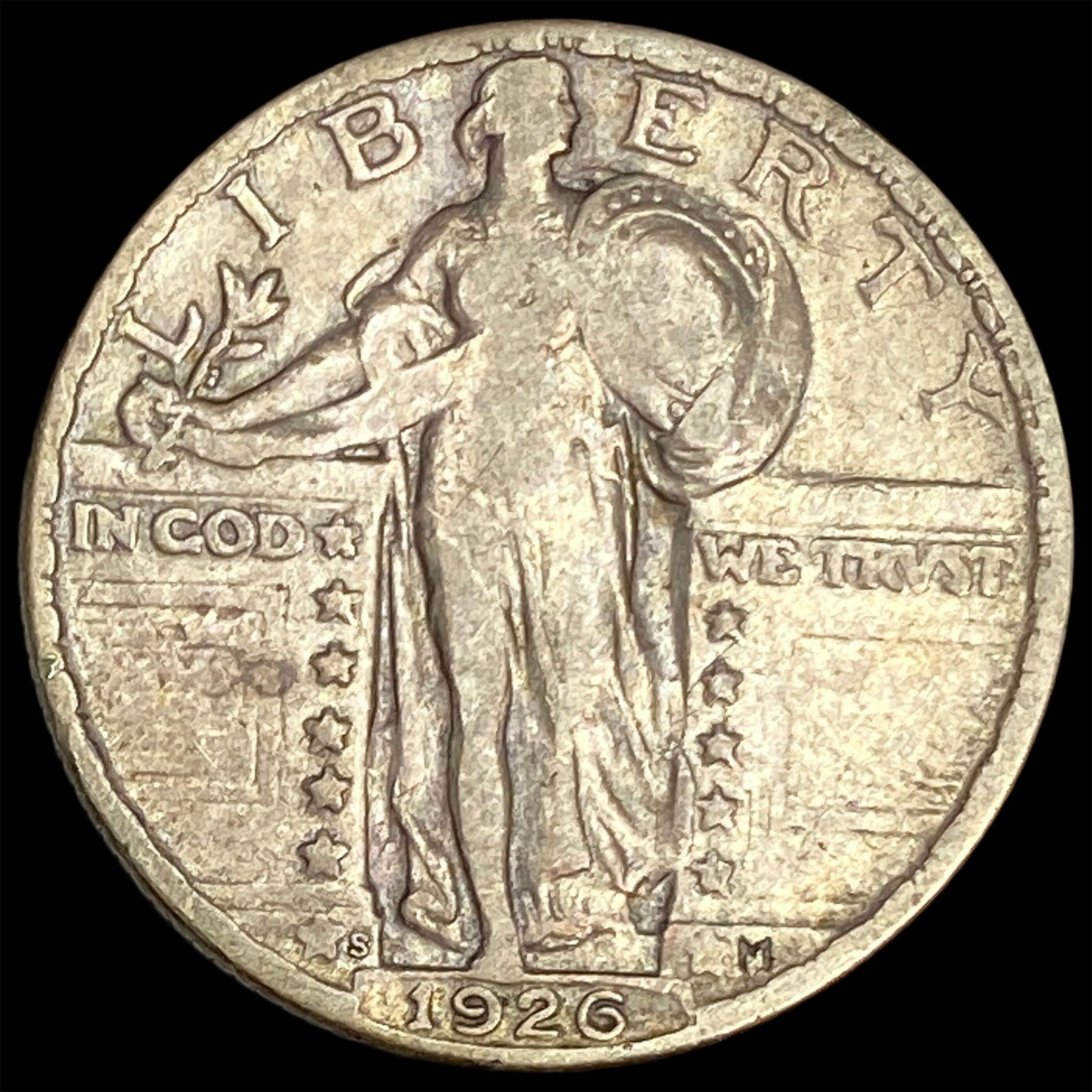 1926-S Silver Standing Liberty Quarter LIGHTLY CIRCULATED (1 of 2)