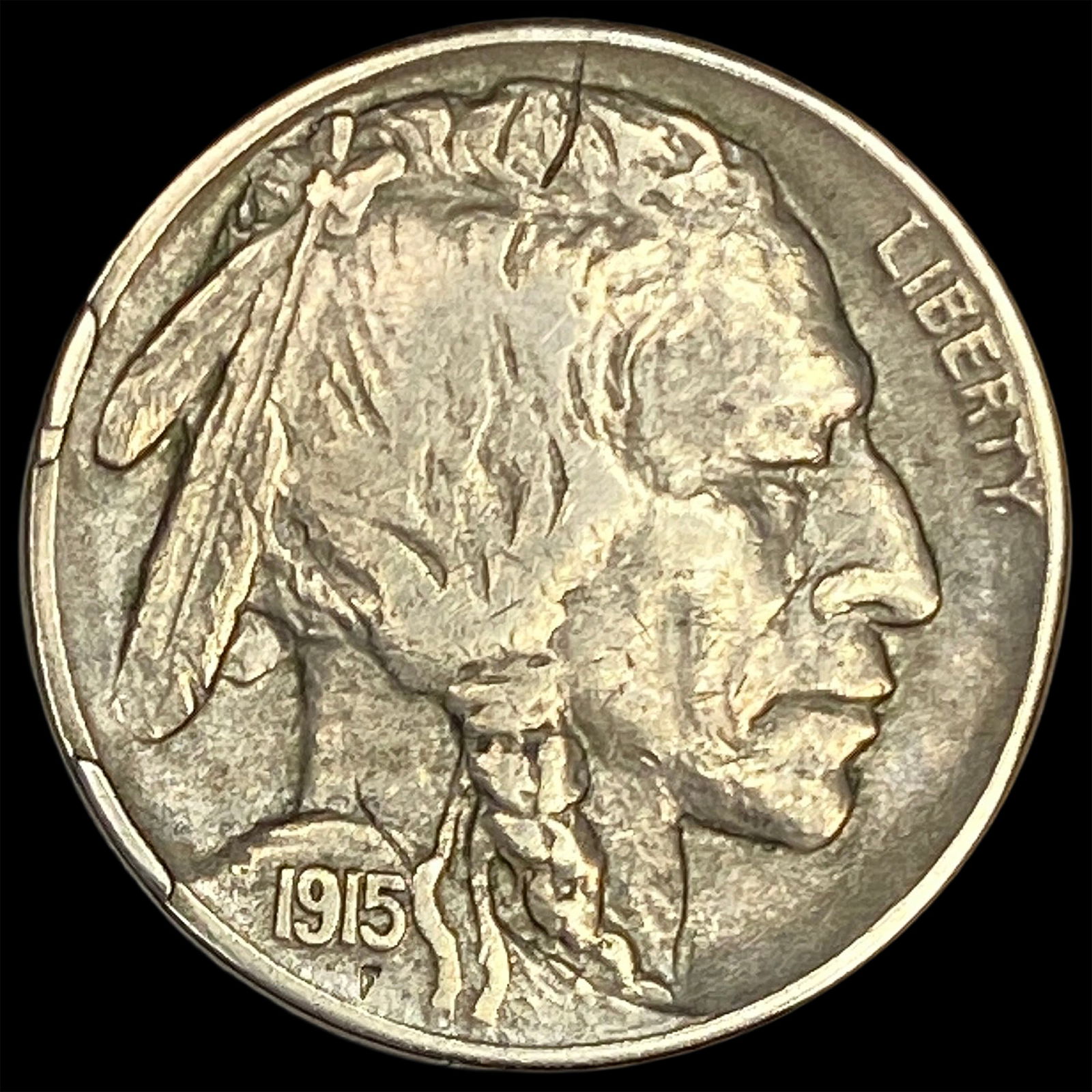 1915-D Buffalo Nickel NEARLY UNCIRCULATED (1 of 2)