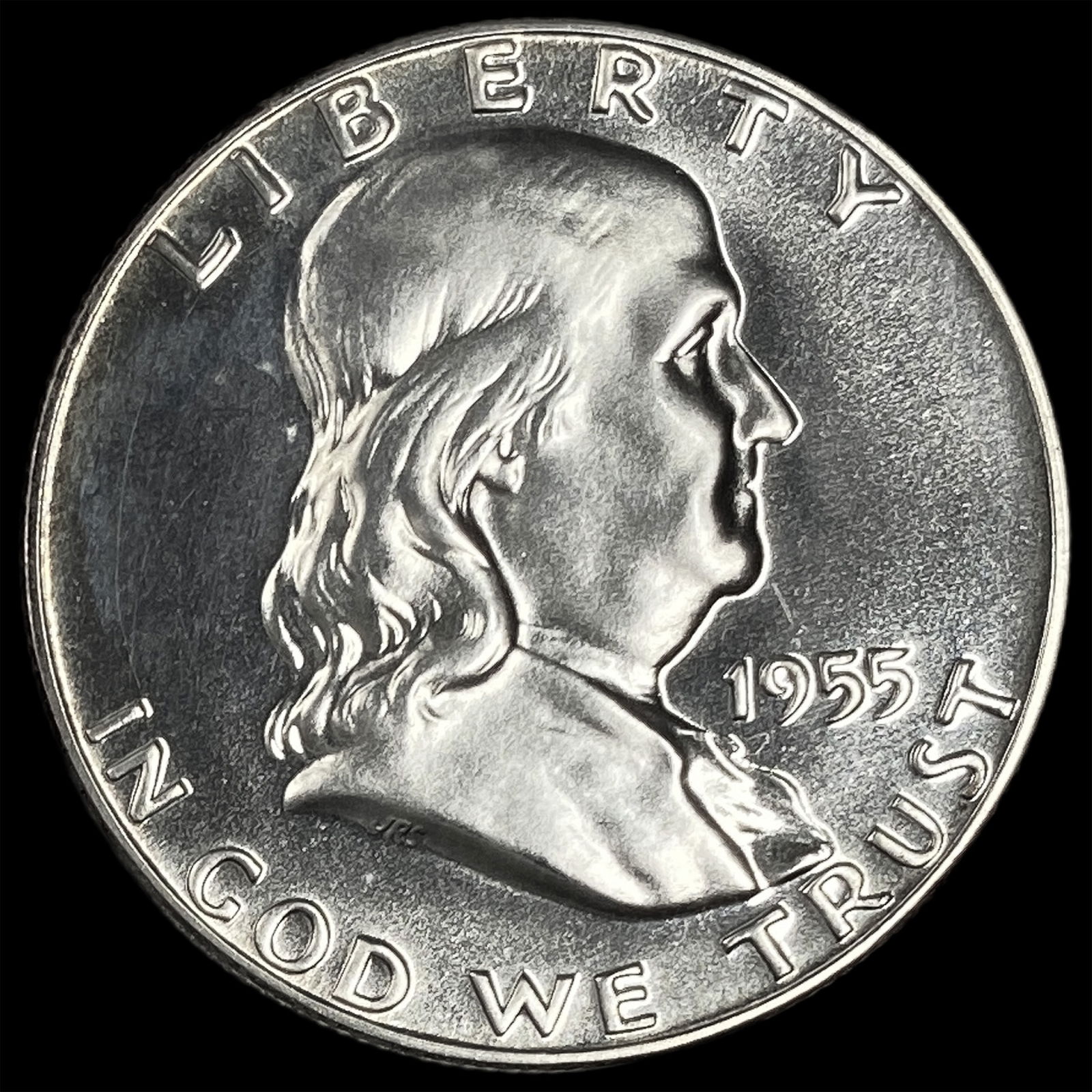 1955 Silver Half Dollar Franklin CHOICE PROOF (1 of 2)