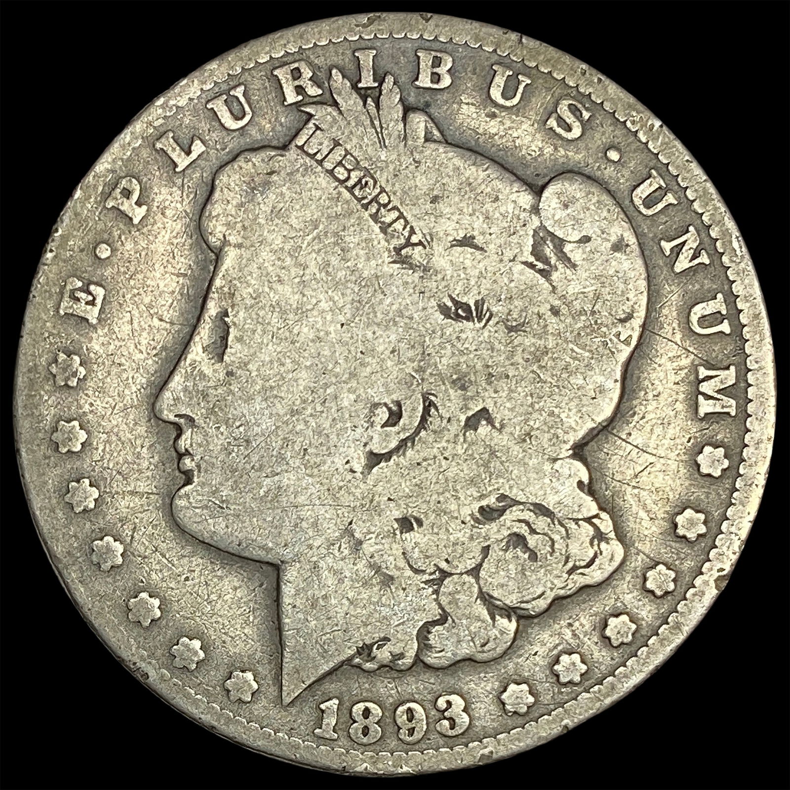 1893-O Silver Morgan Dollar NICELY CIRCULATED (1 of 2)